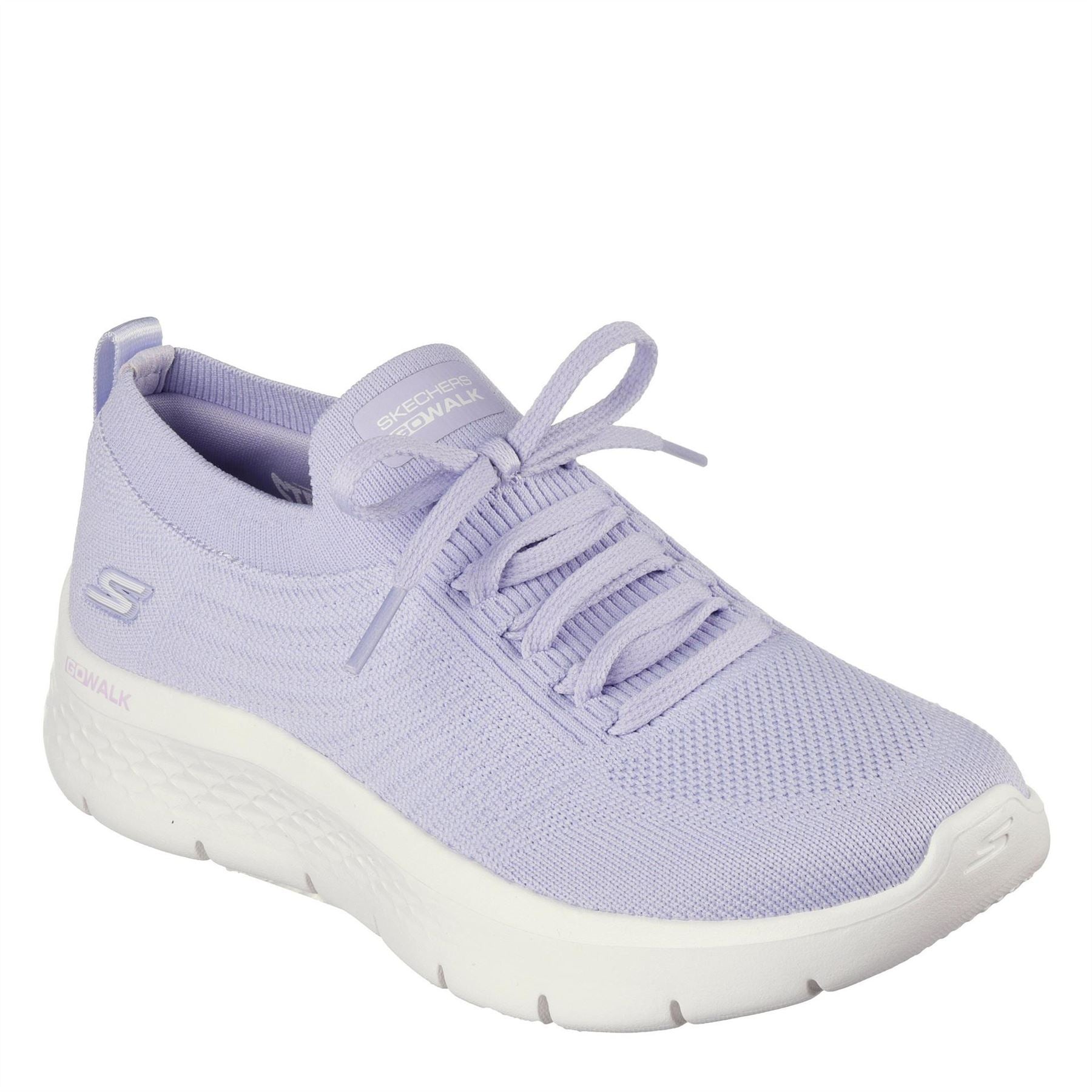 Skechers Womens Knit Fixed Lace Slip On Trainers