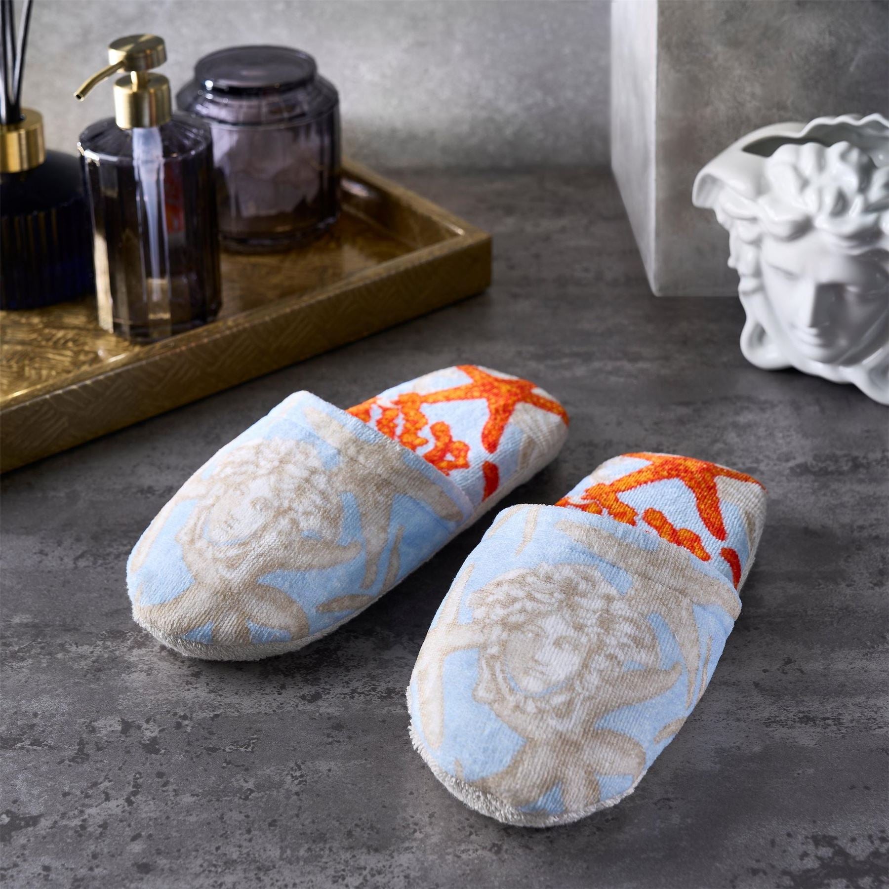 Versace Home Borocco Sea Slippers