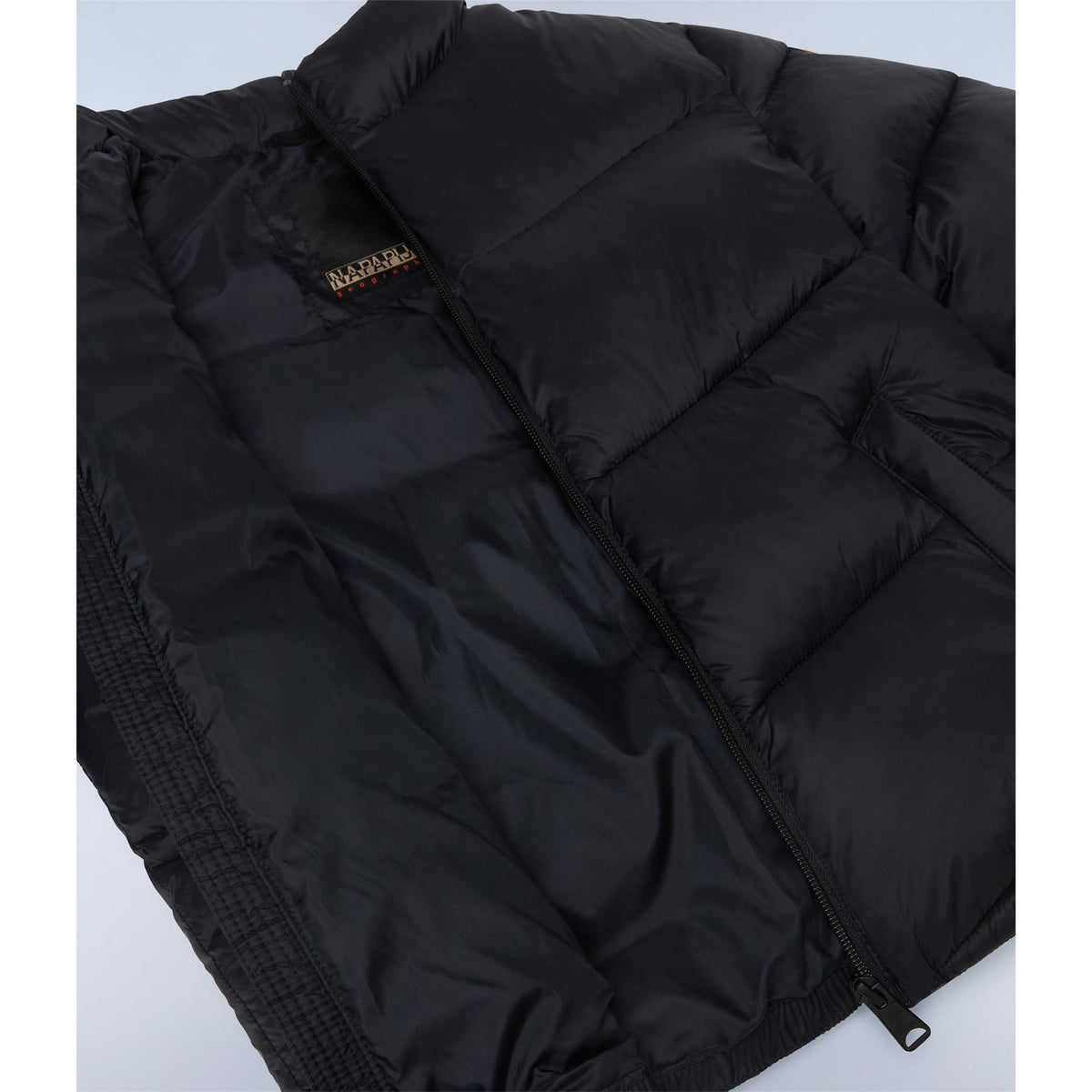 Napapijri Solid Patterned High Neck Puffer Coat