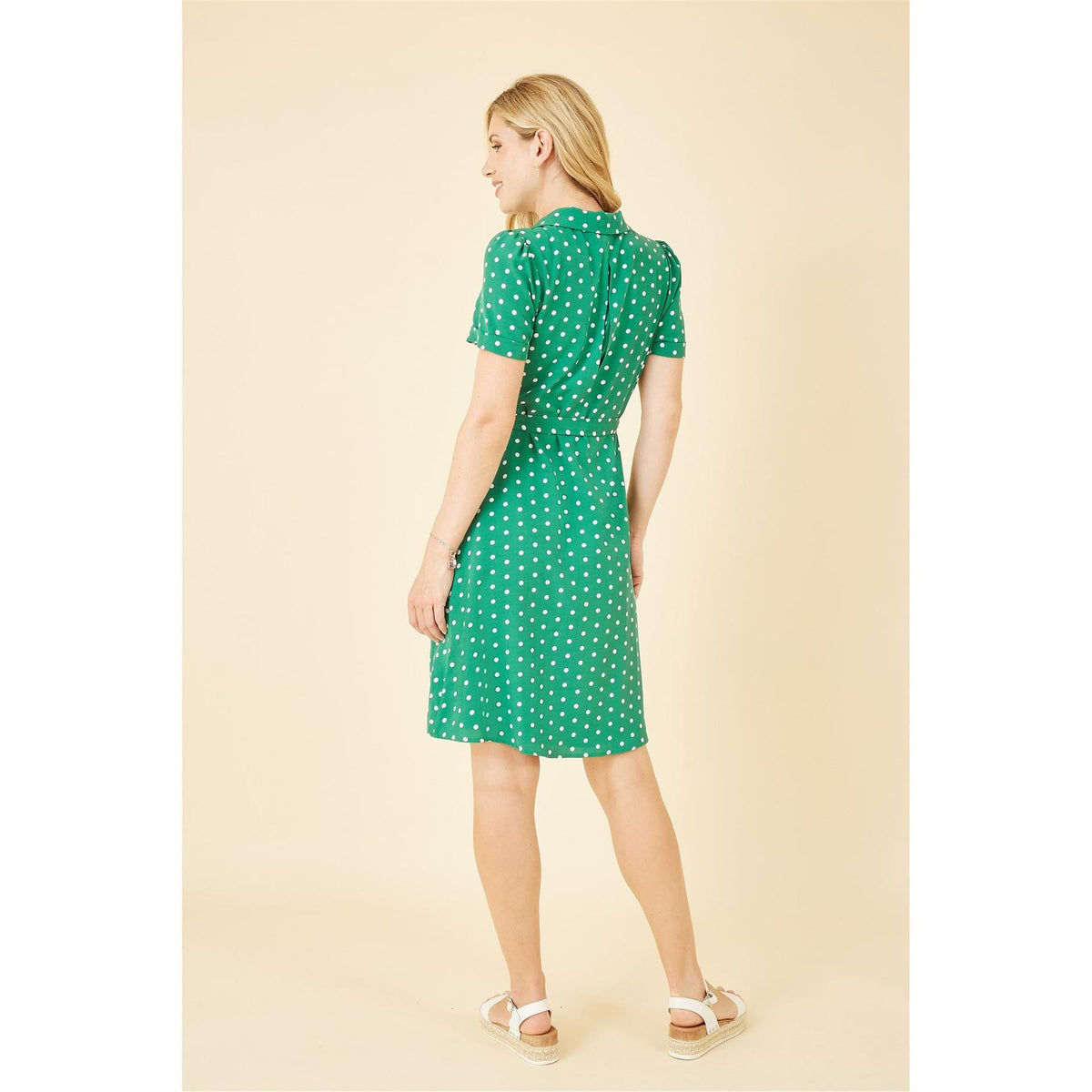 Yumi Spot Retro Shirt Dress