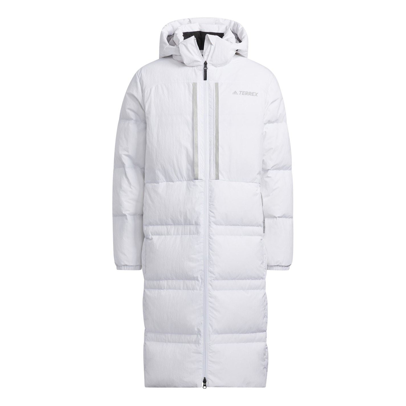adidas Long Goose Down Detachable Hood Down Jacket
