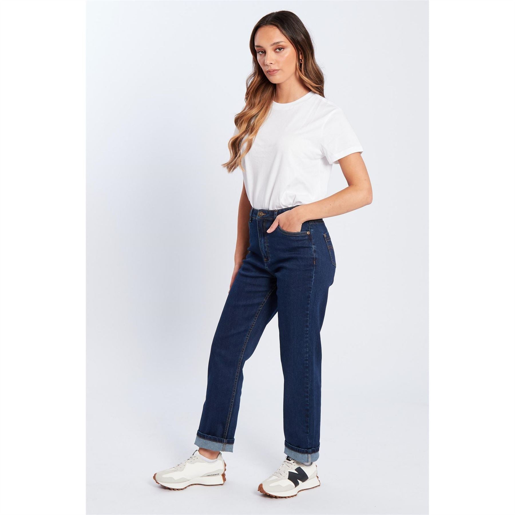 Be You Beyou Mom Straight Leg Jeans