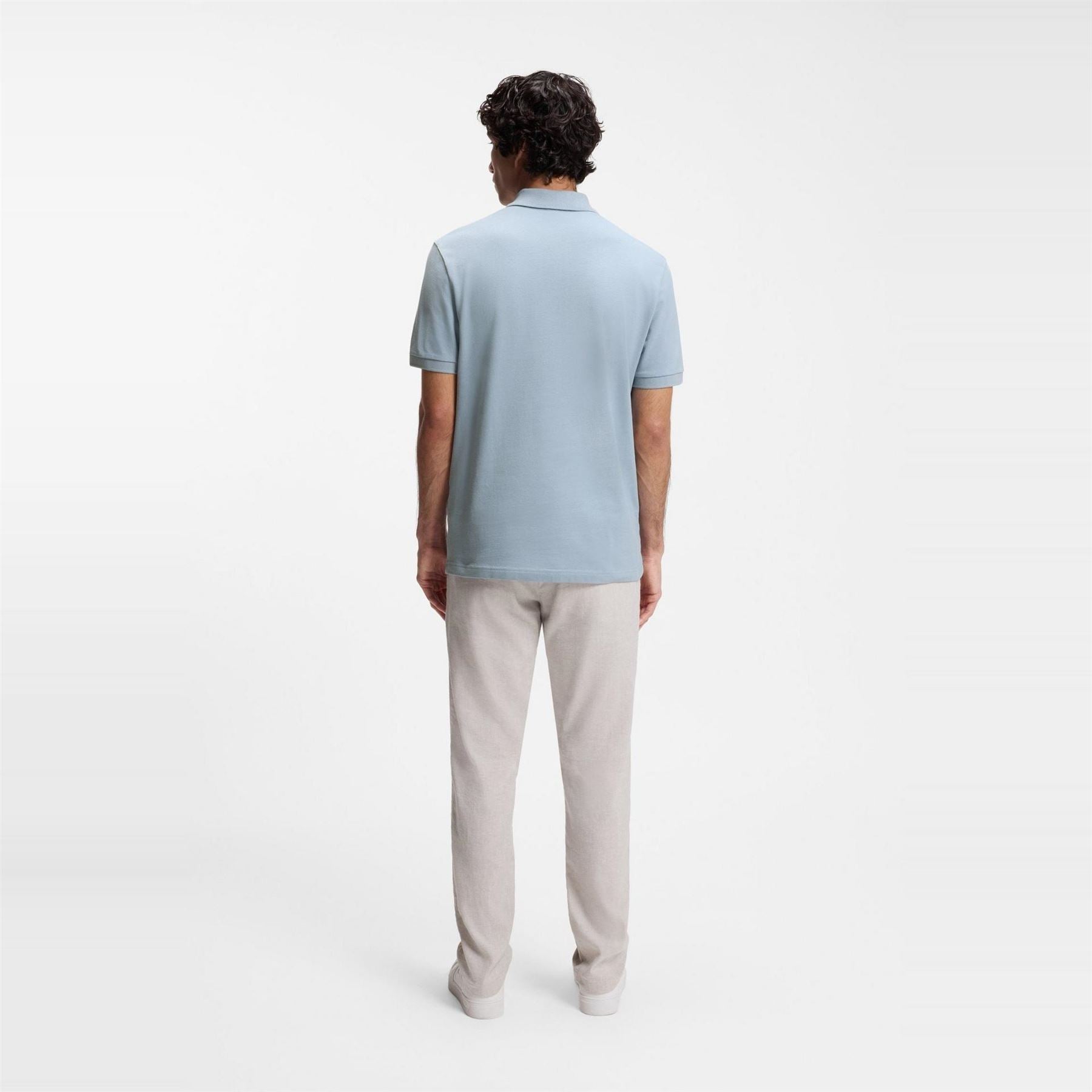 Boss Orange Short Sleeve Quarter Zip Polo Top