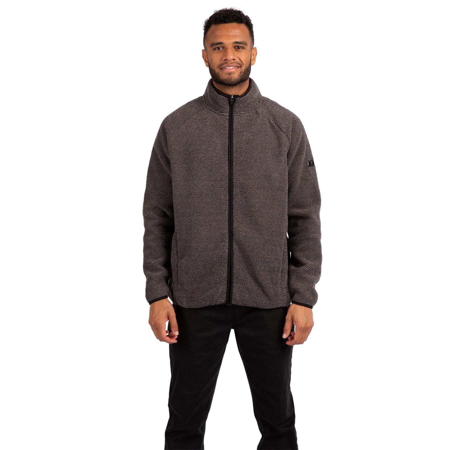 Trespass Salo Textured Full Zipper Fleece Jacket