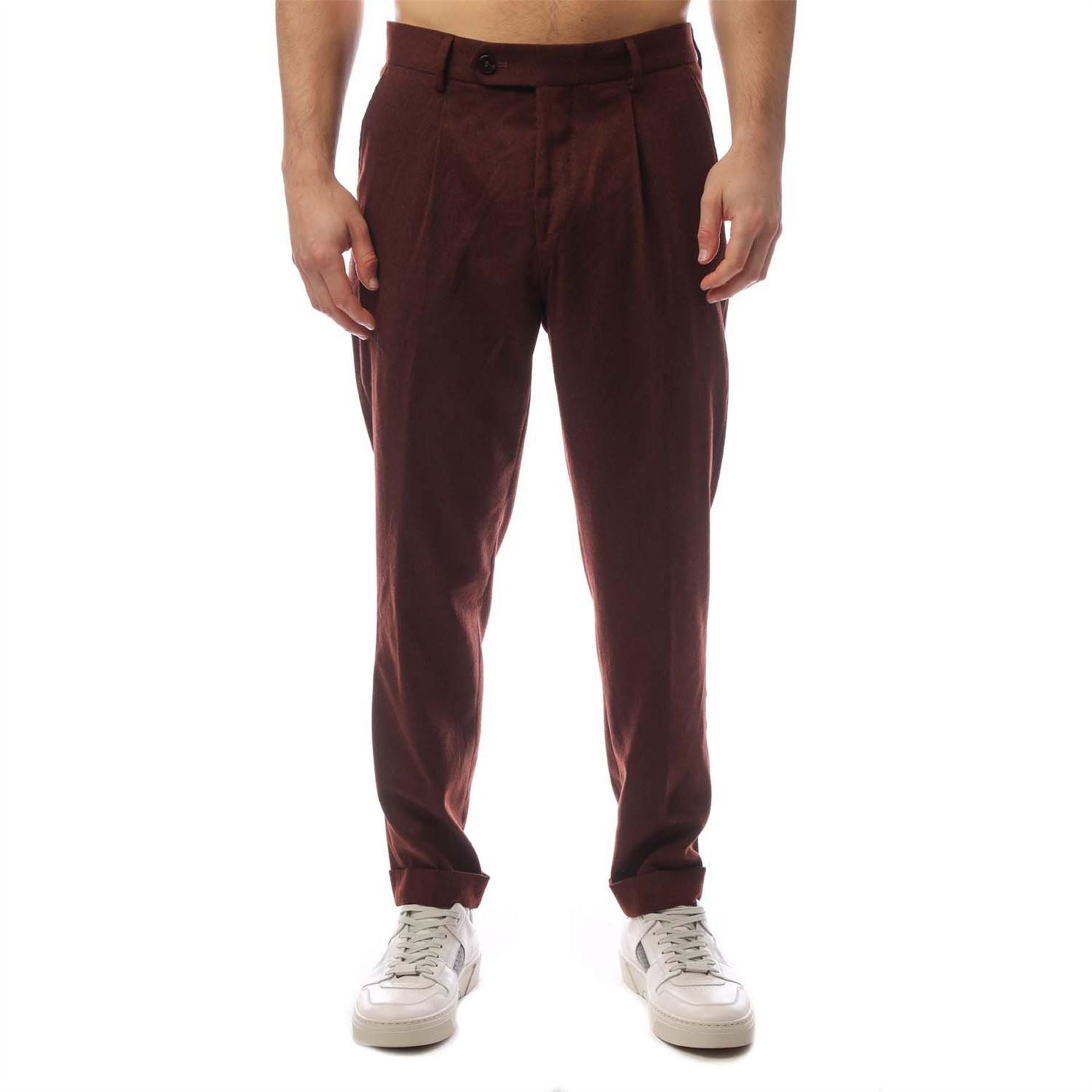 Boss Tailored Fit Pleated Trousers