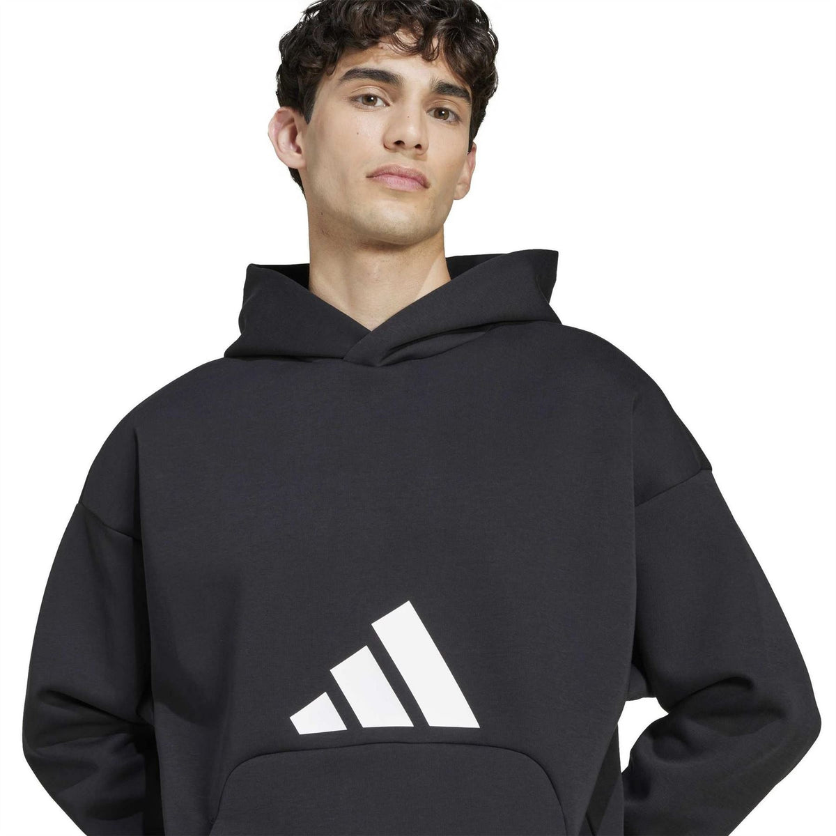 adidas 3 Bar Over The Head Hoodie