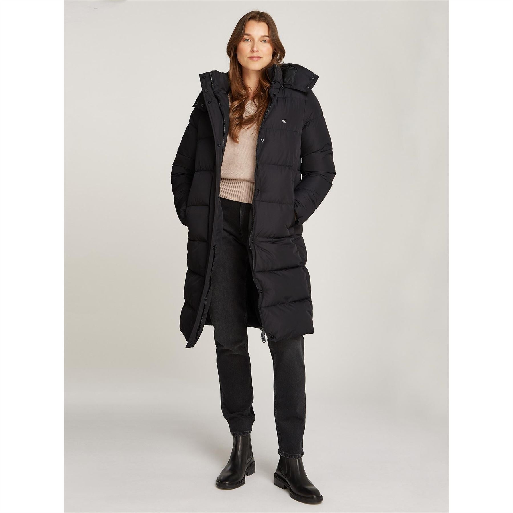 Calvin Klein Jeans Hooded Puffer Coat