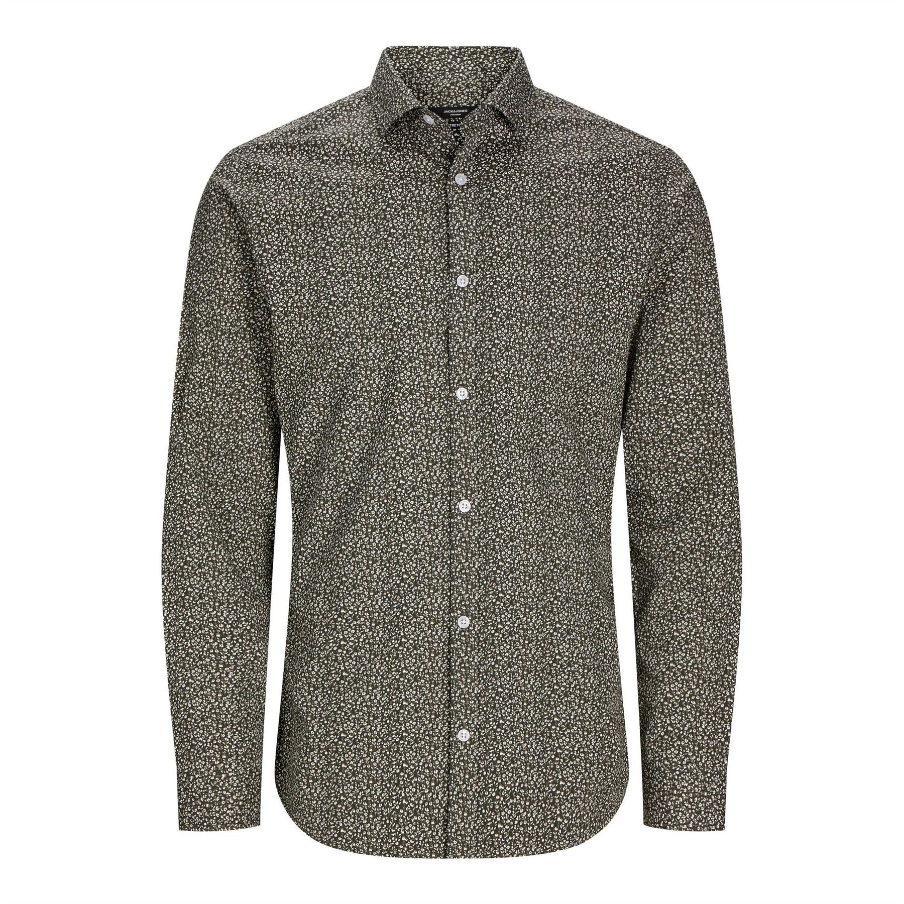 Jack and Jones All Over Print Slim Fit Dress Shirt