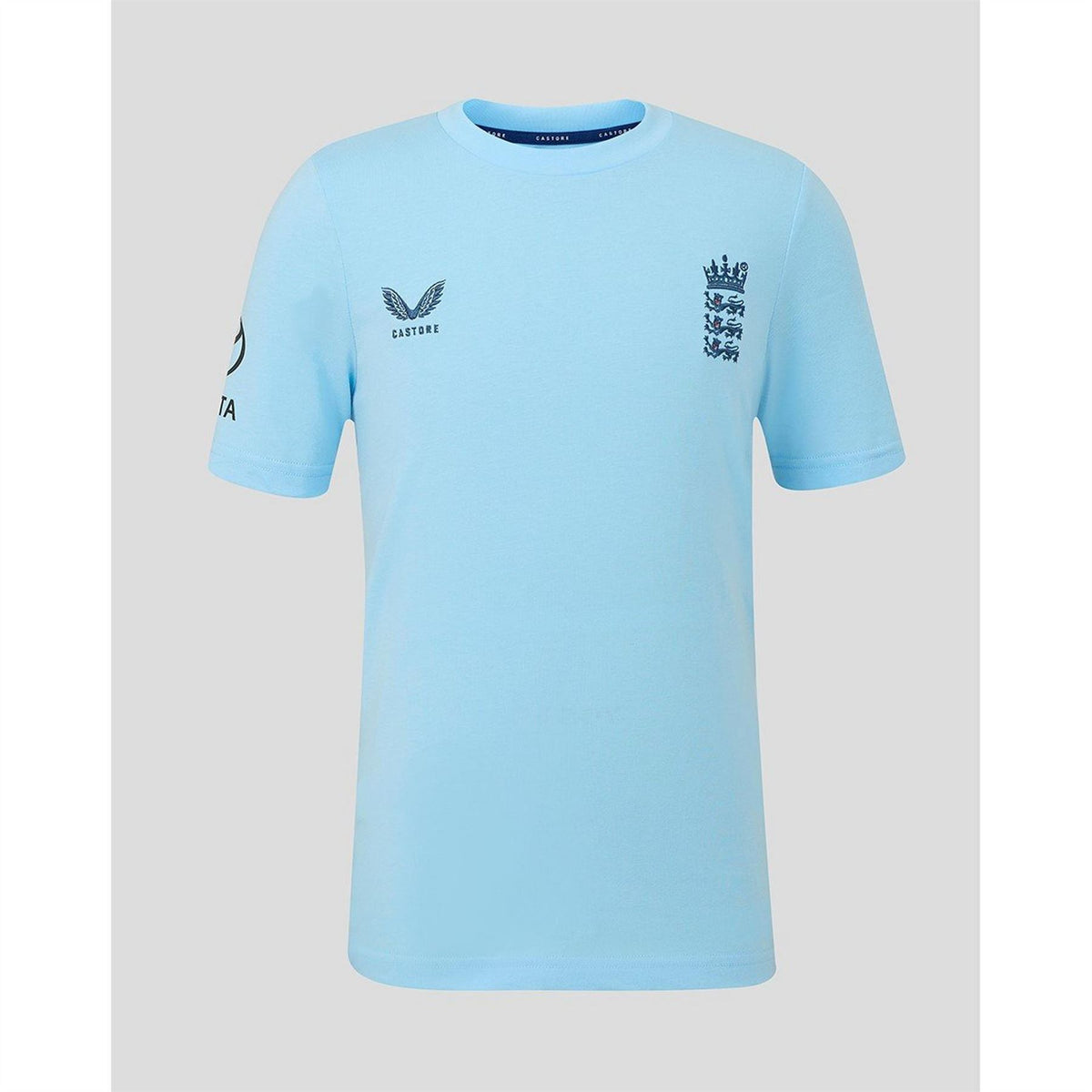 Castore Kids 26 27 England Cricket Crew Neck T-Shirt