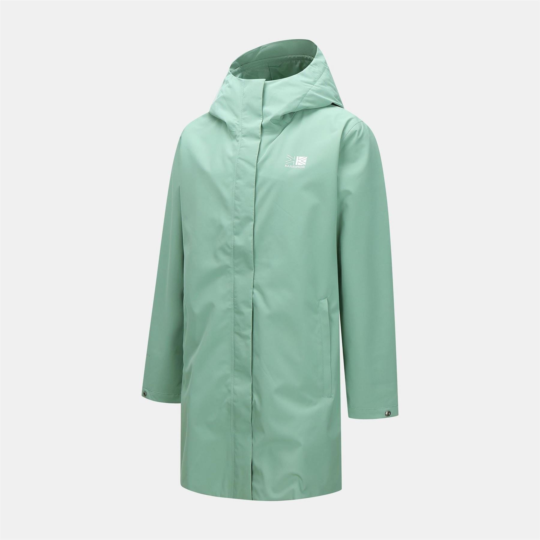 Karrimor Lightweight Hooded Water And Wind Resistant Knee Length Waterproof Jacket