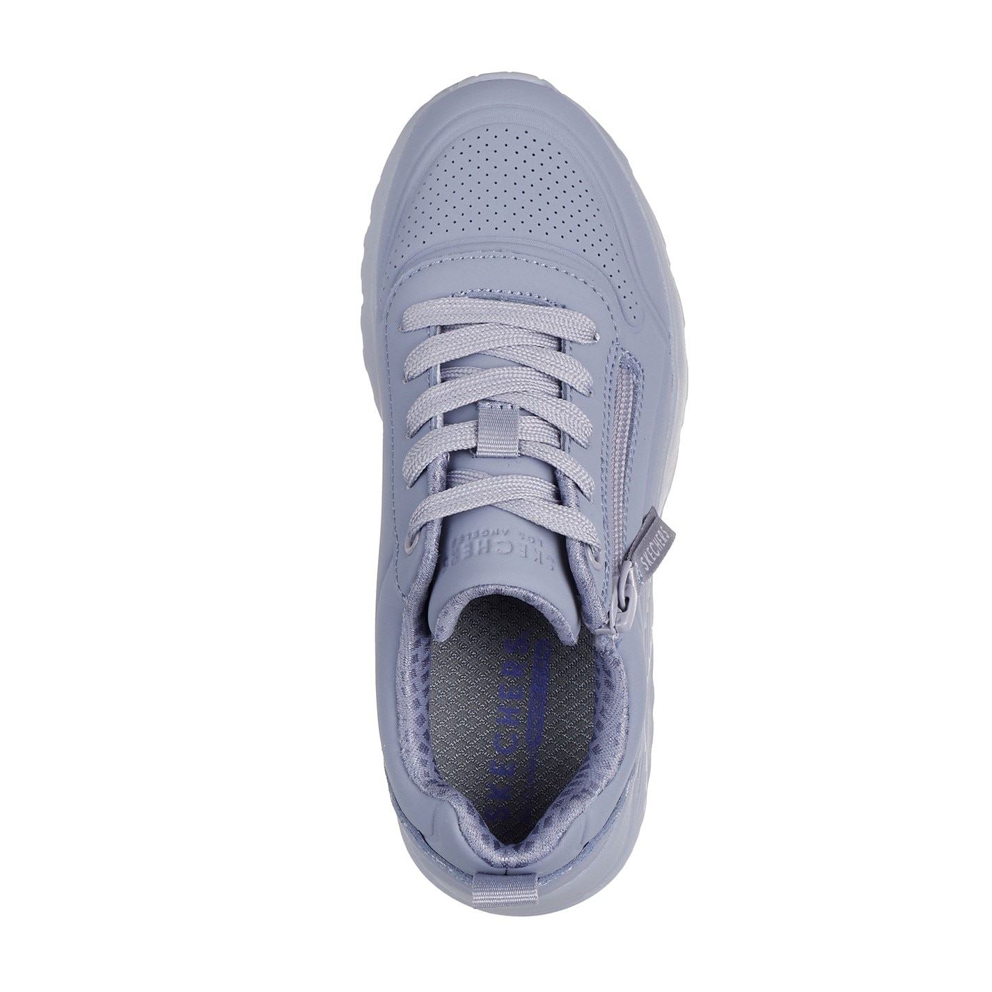 Skechers Monochromatic Lace Up Sneaker W Qua Low Top Trainers Girls