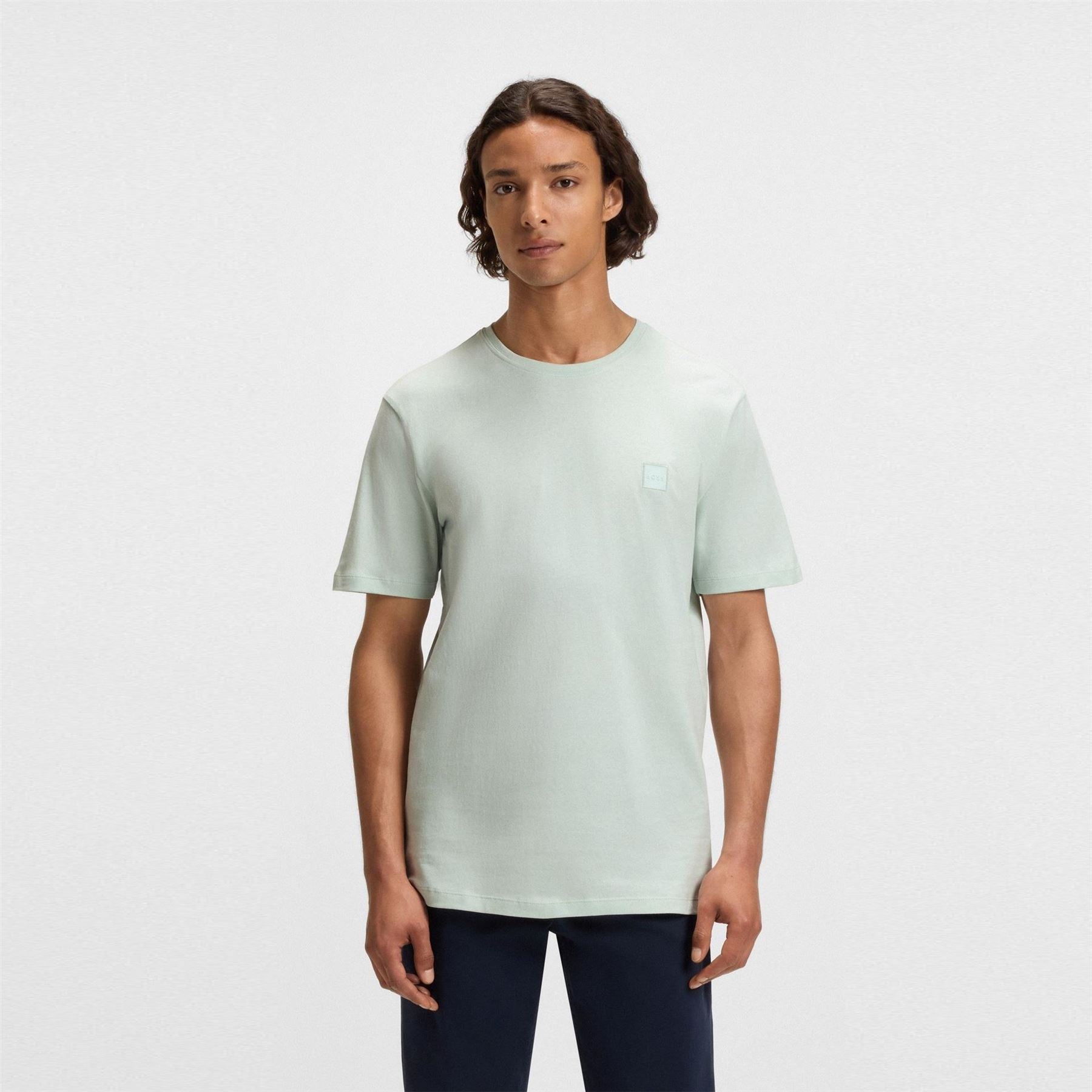 Boss BOSS ORANGE Tales T Shirt with Logo Patch Premium Cotton