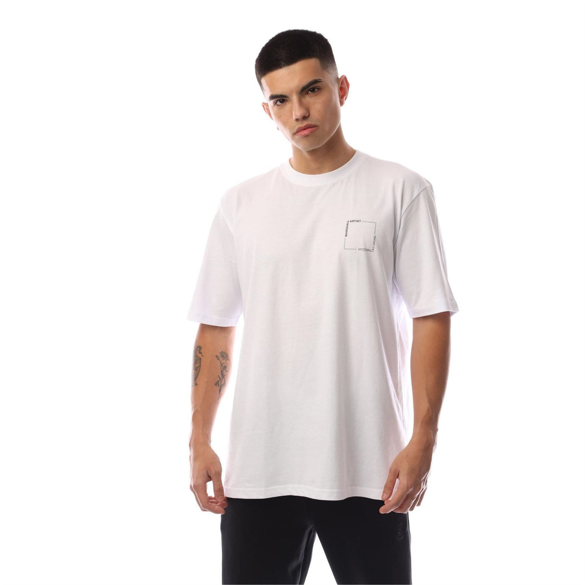 Marshall Artist Chevron Box Crew Neck Short Sleeve Jersey T-Shirt