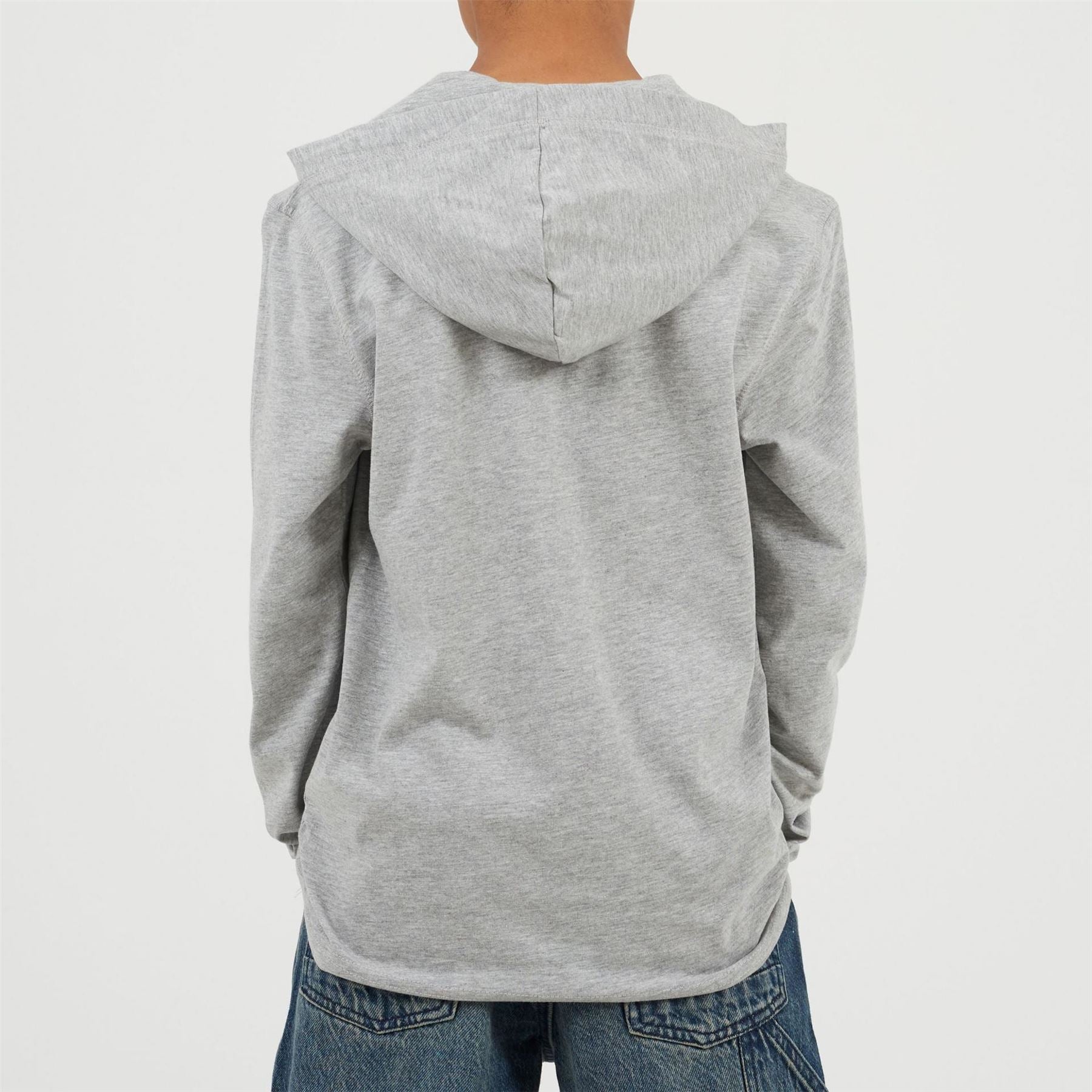 Brave Soul Boys Long Sleeve Hoodie With Set In Sleeve