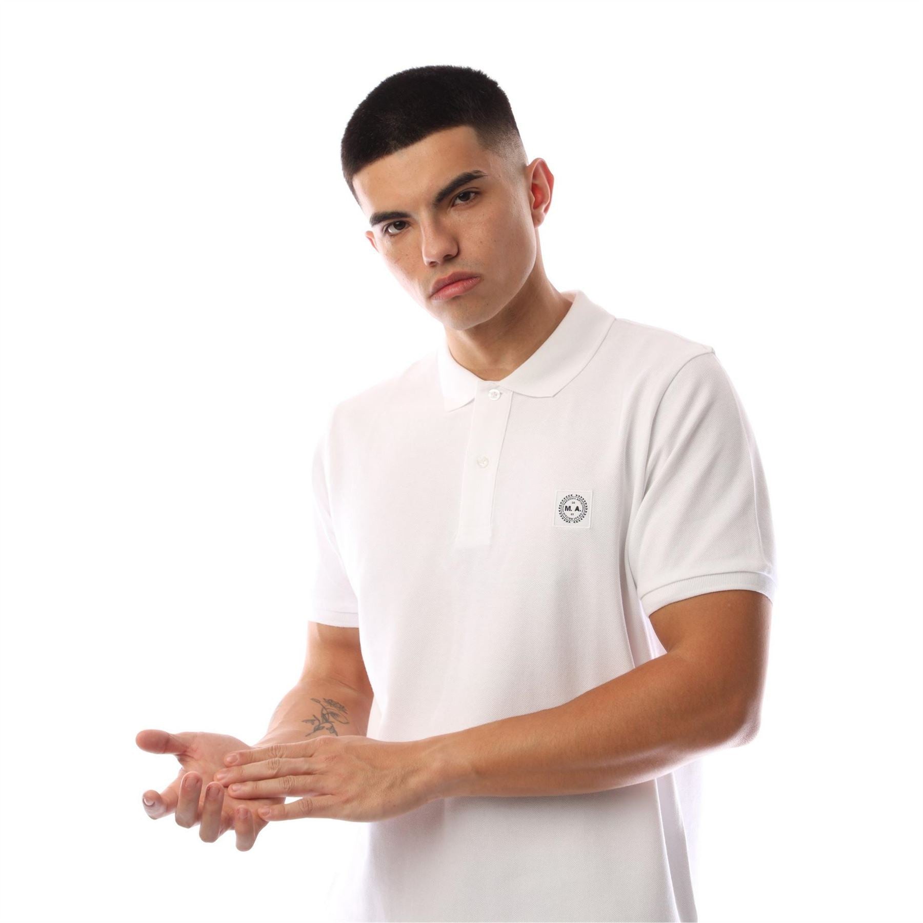 Marshall Artist Siren Collared Neck Short Sleeve Polo Shirt