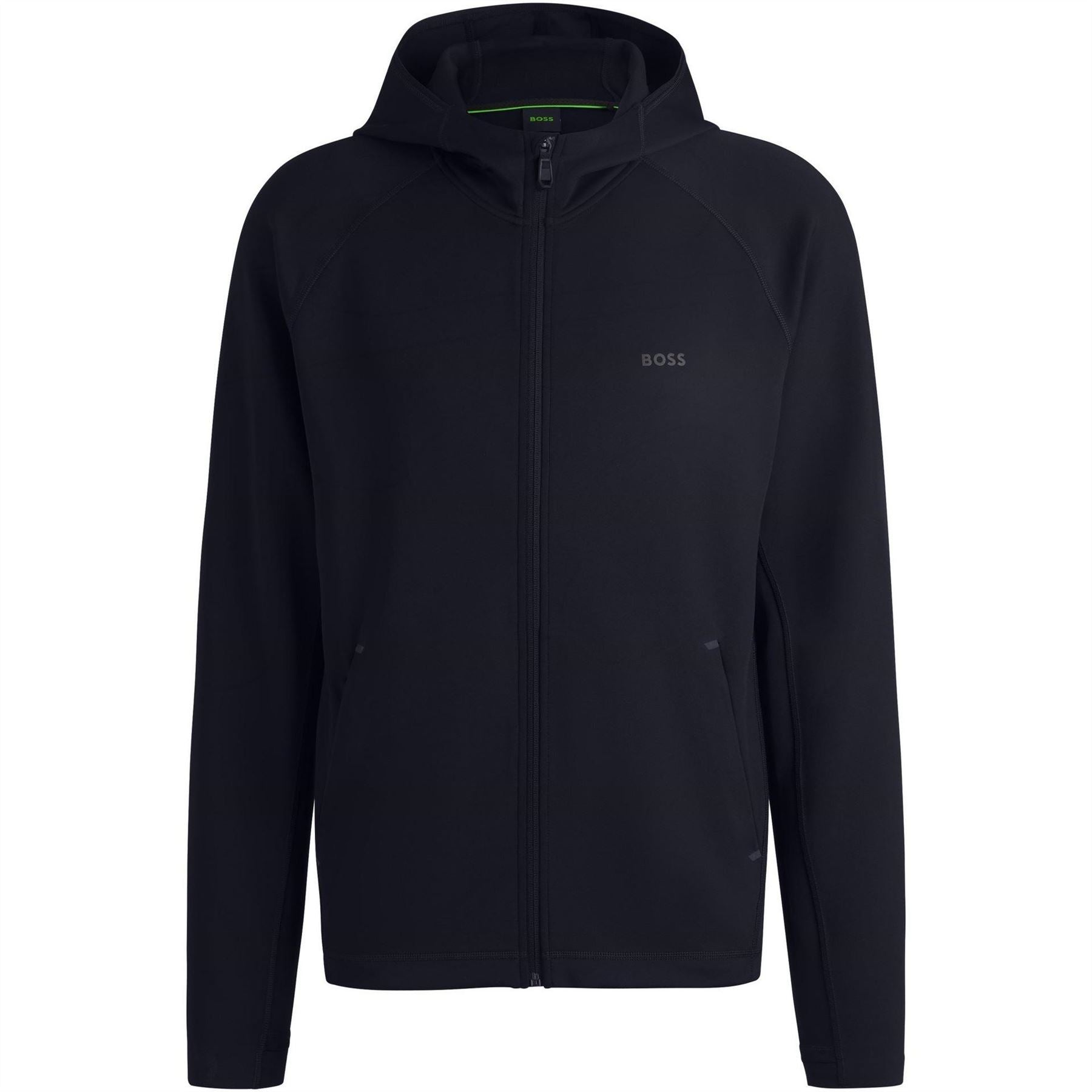 Boss Sicon Active Hooded Raglan Long Sleeve Athletic Top