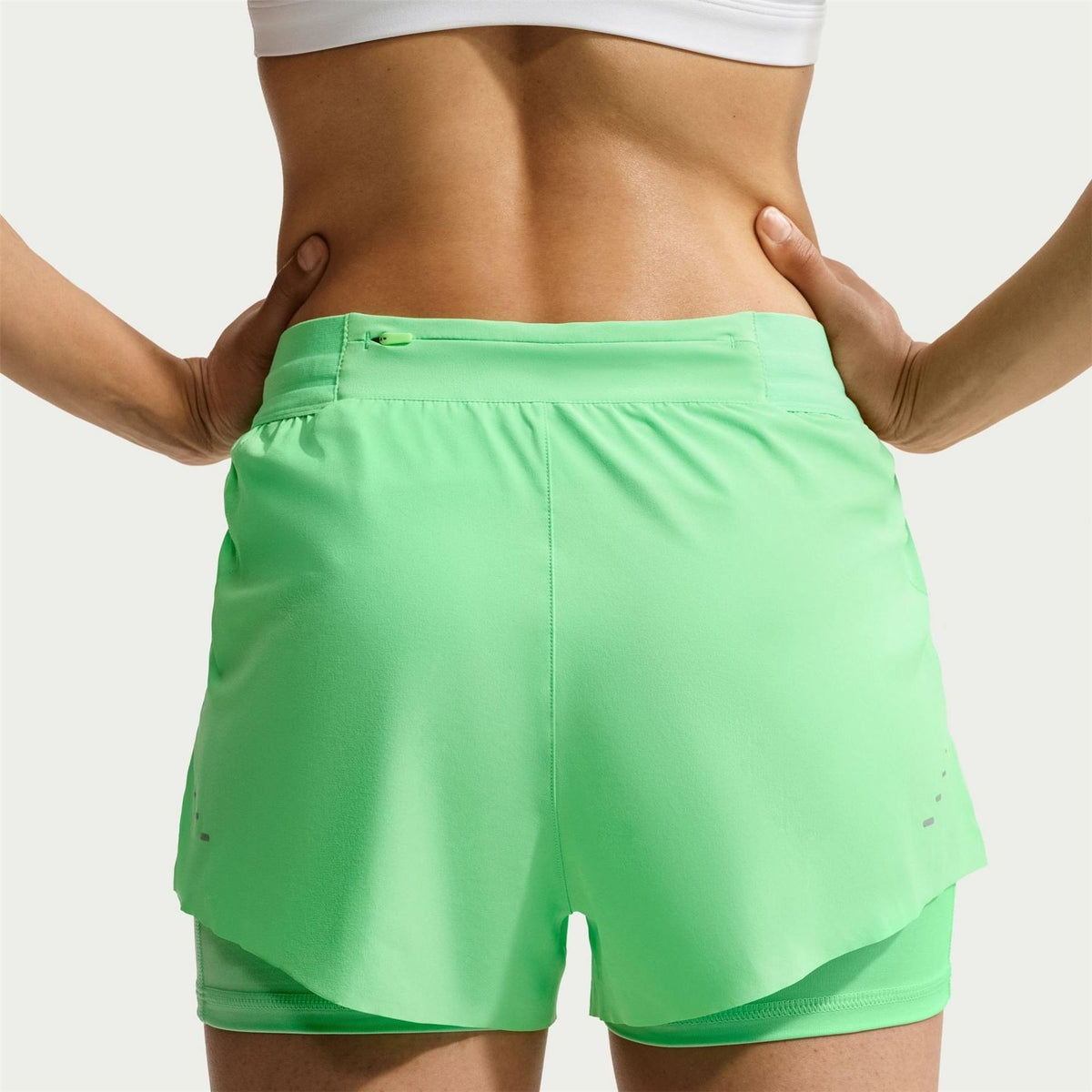 Nike Womens Dri Fit Swift Mid Rise 3 2 In 1 Shorts