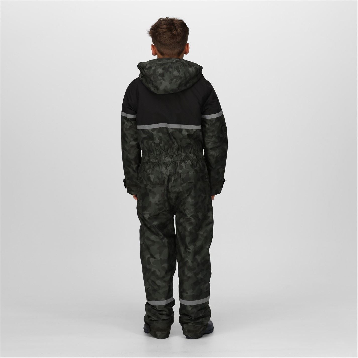 Regatta Rancher Hooded Reflective Ribbon Rain Jacket