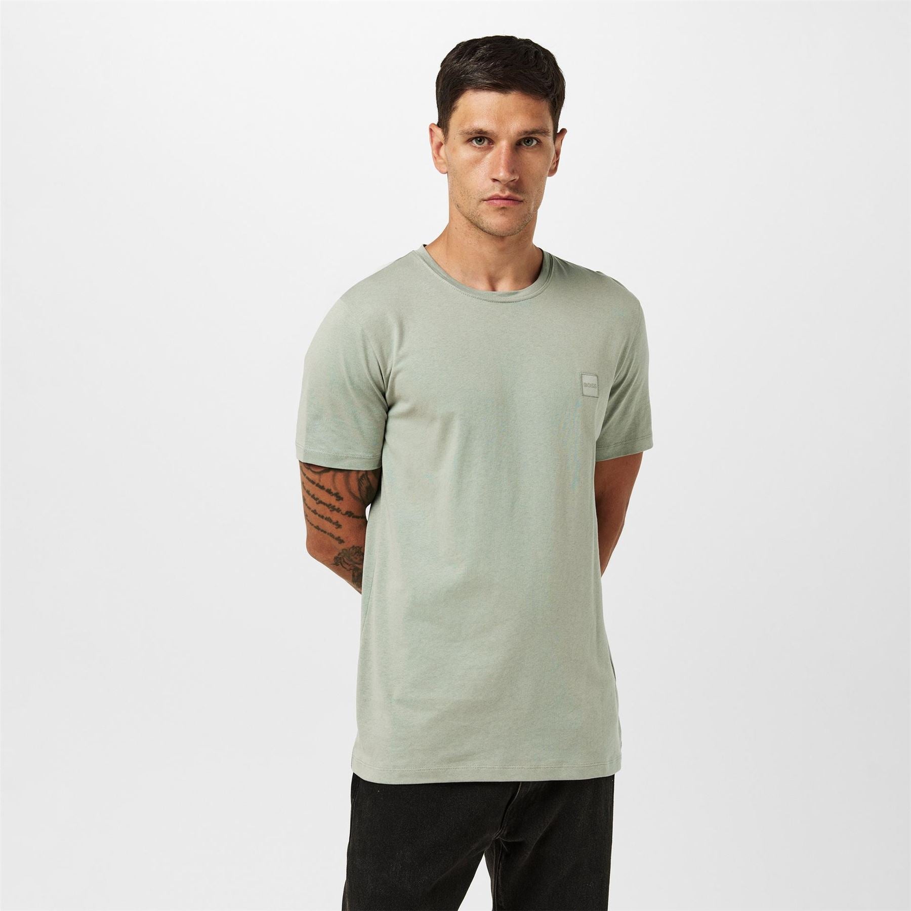 Boss BOSS ORANGE Tales T Shirt with Logo Patch Premium Cotton