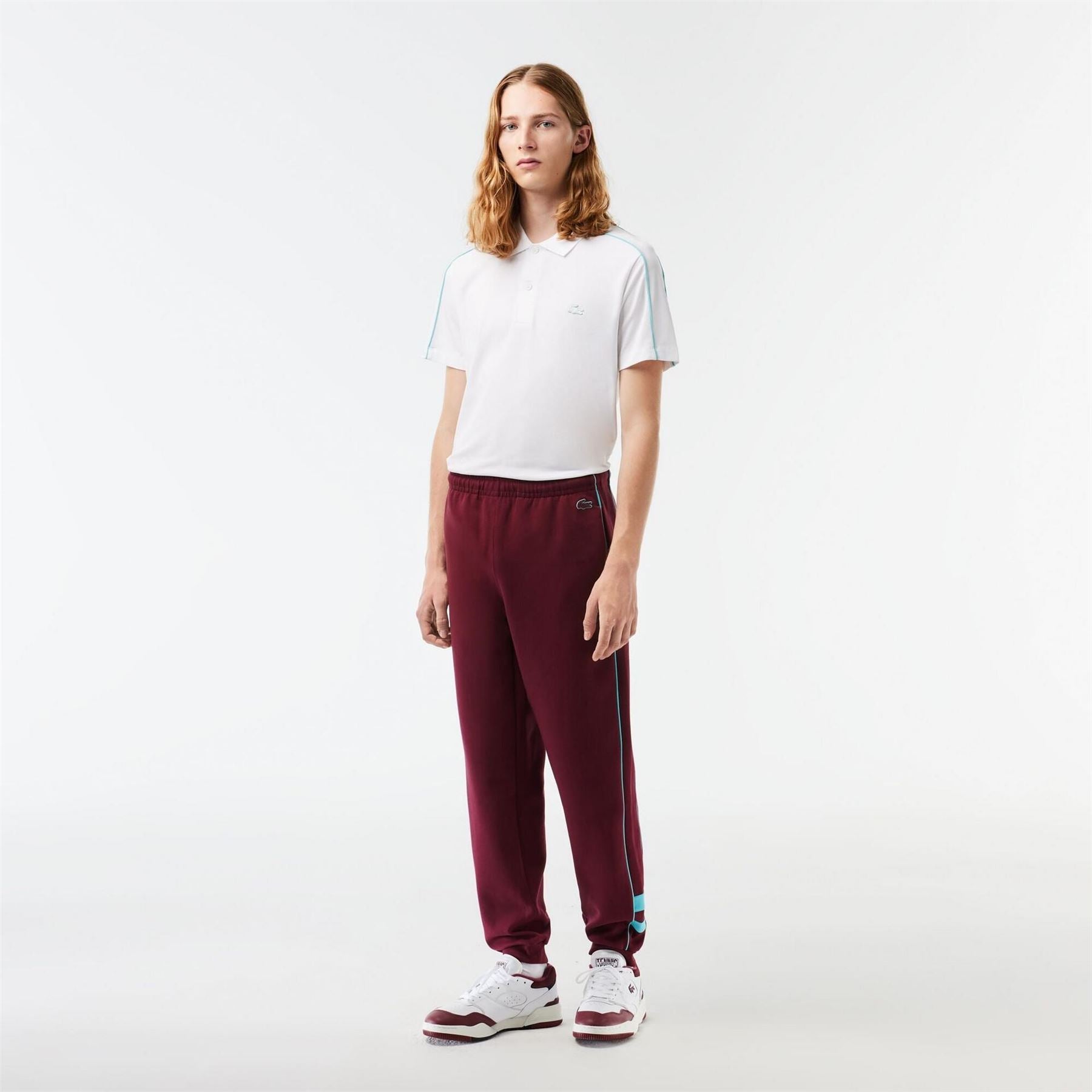 Lacoste Embroidered Closed Hem Fleece Joggers