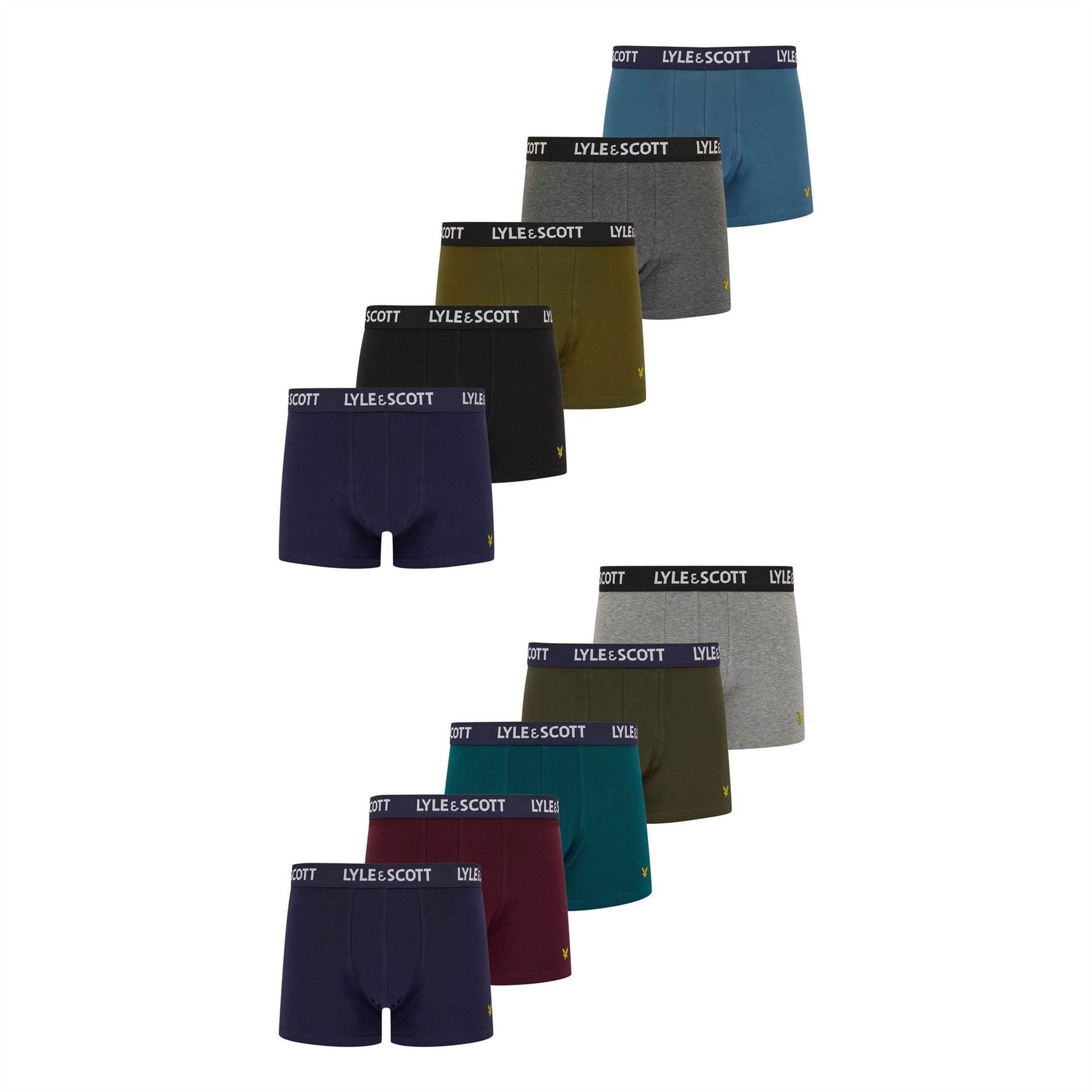 Lyle and Scott 10 Pack Plain Design Boxer Brief