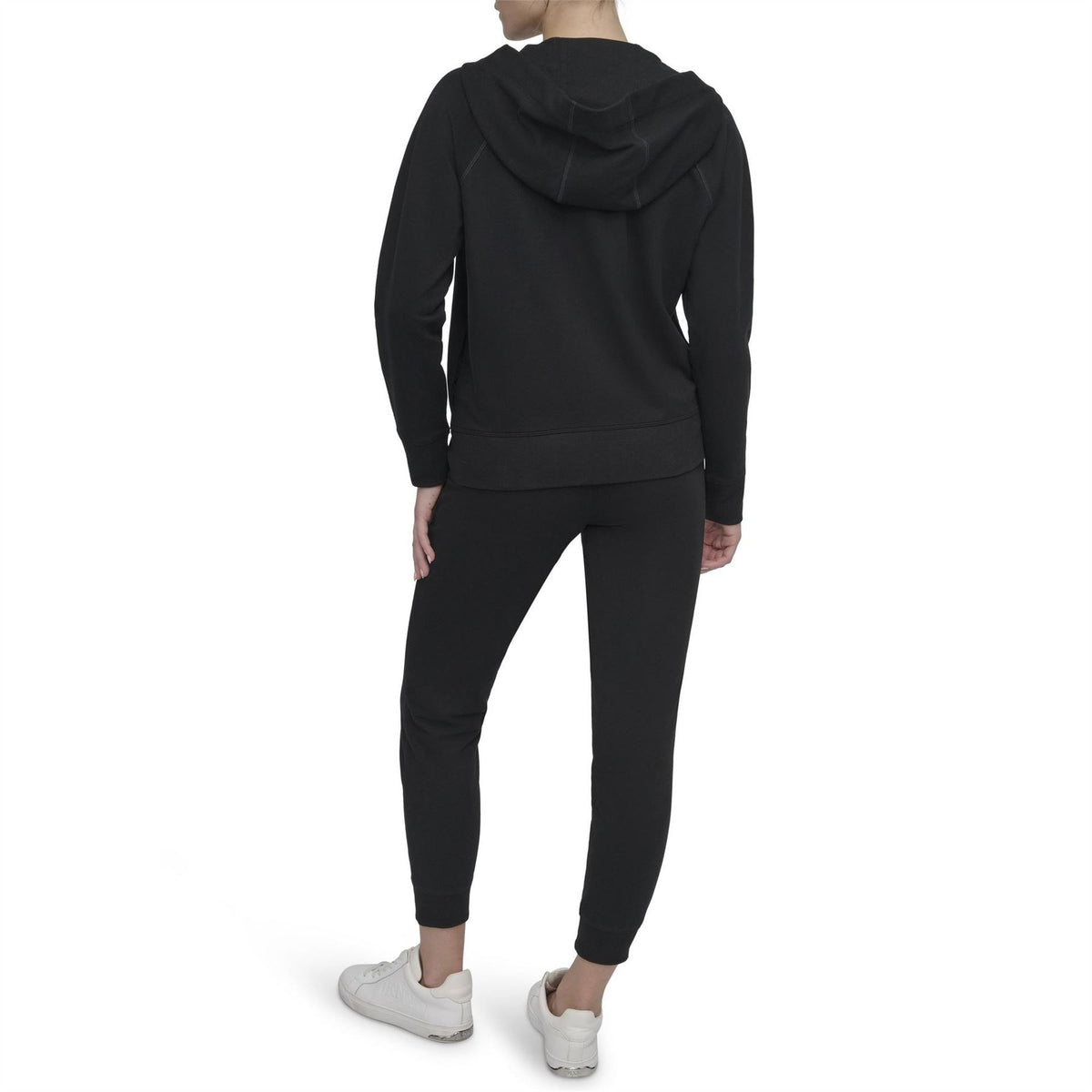 DKNY Tape Logo Sport Cotton Long Sleeve Full Zip Hoodie