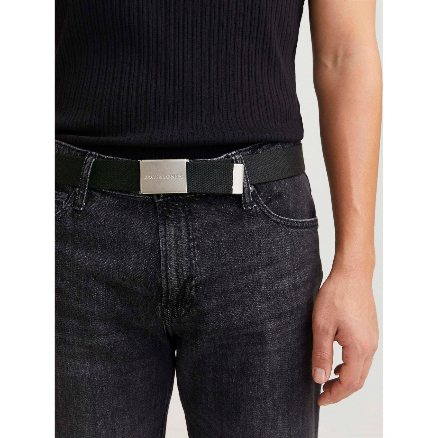 Jack and Jones Woven Belt Mens