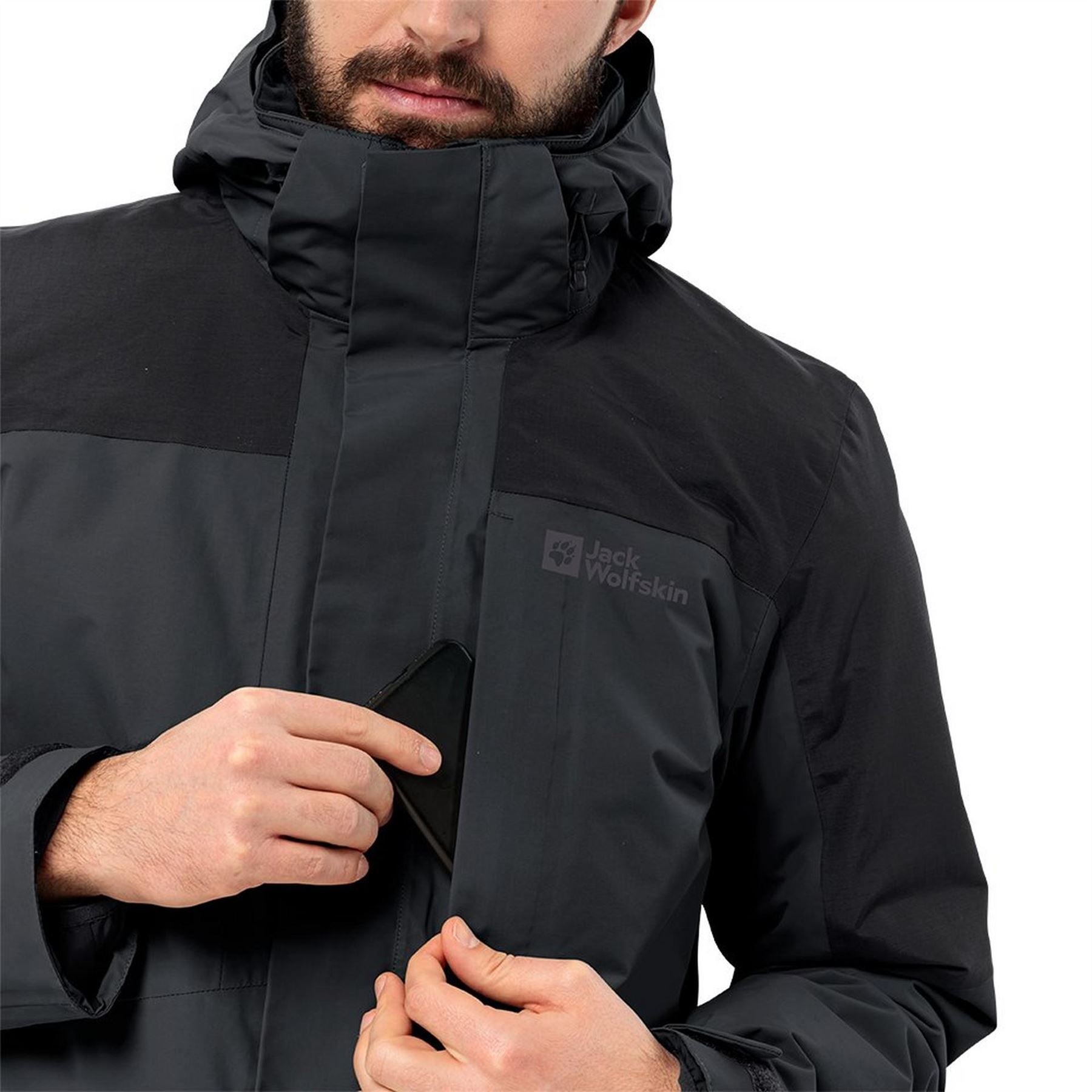 Jack Wolfskin Romberg Waterproof Windproof PrimaLoft 3 in 1 Jacket