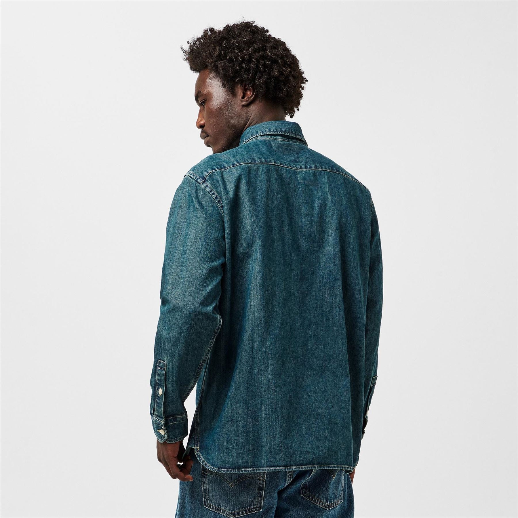 Levis Collared Neck Long Sleeve Regular Fit Shirt