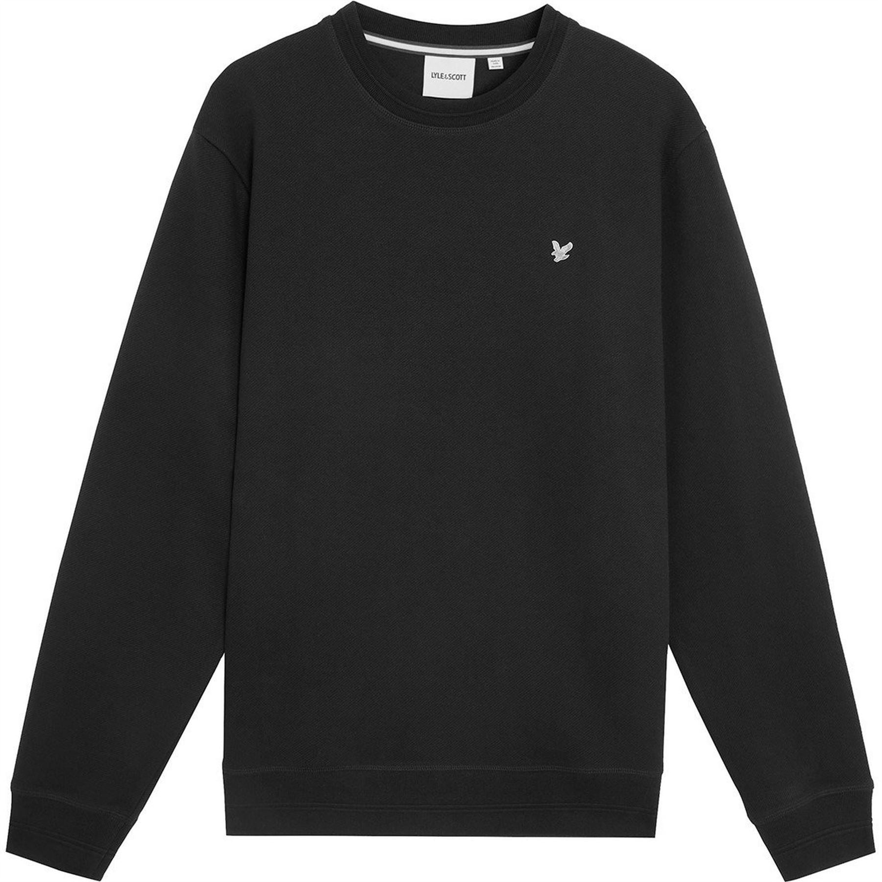 Lyle and Scott Embroidered Eagle Logo Crew Neck Long Sleeve Sweatshirt