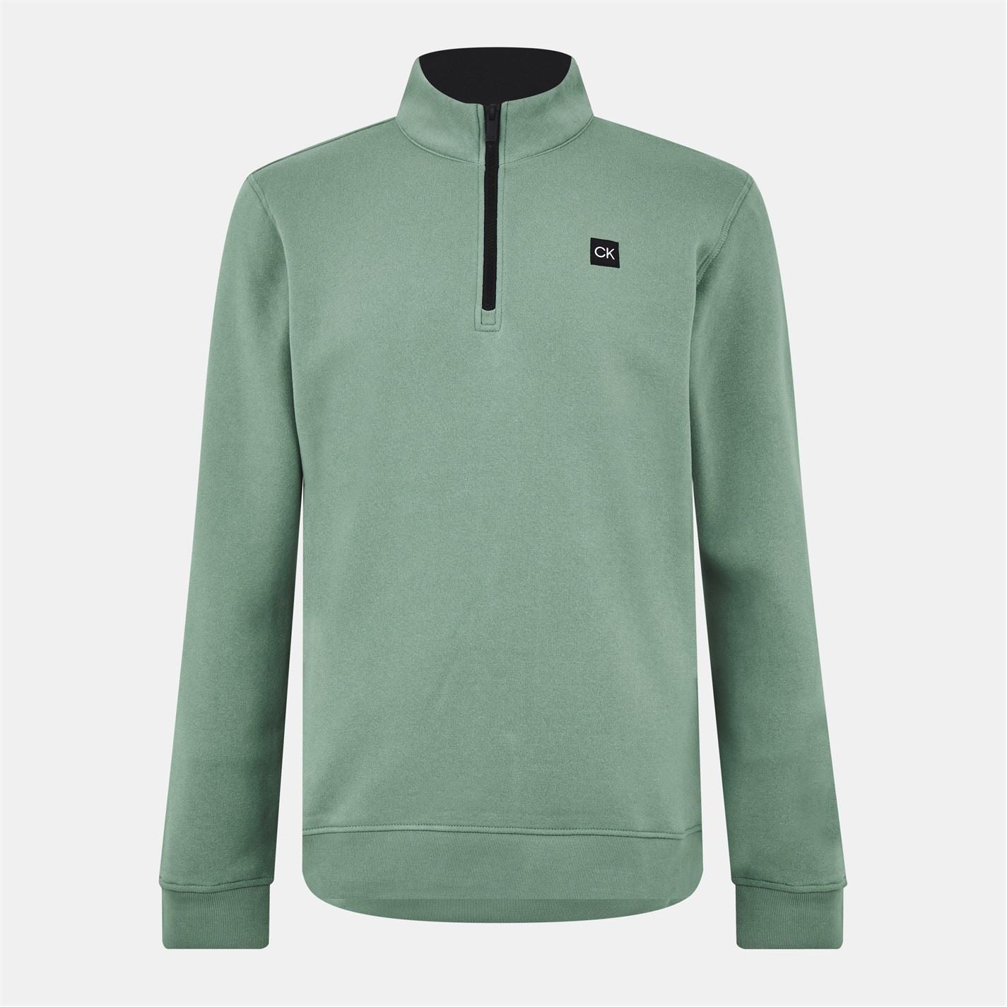 Calvin Klein Golf Funnel Neck Regular Fit Half-Zip Sweatshirt