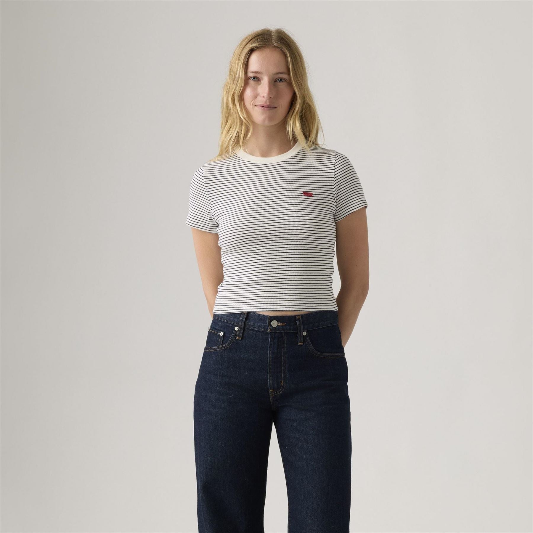 Levis Bold Logo Crew Neck Short Sleeve Jersey T-Shirt