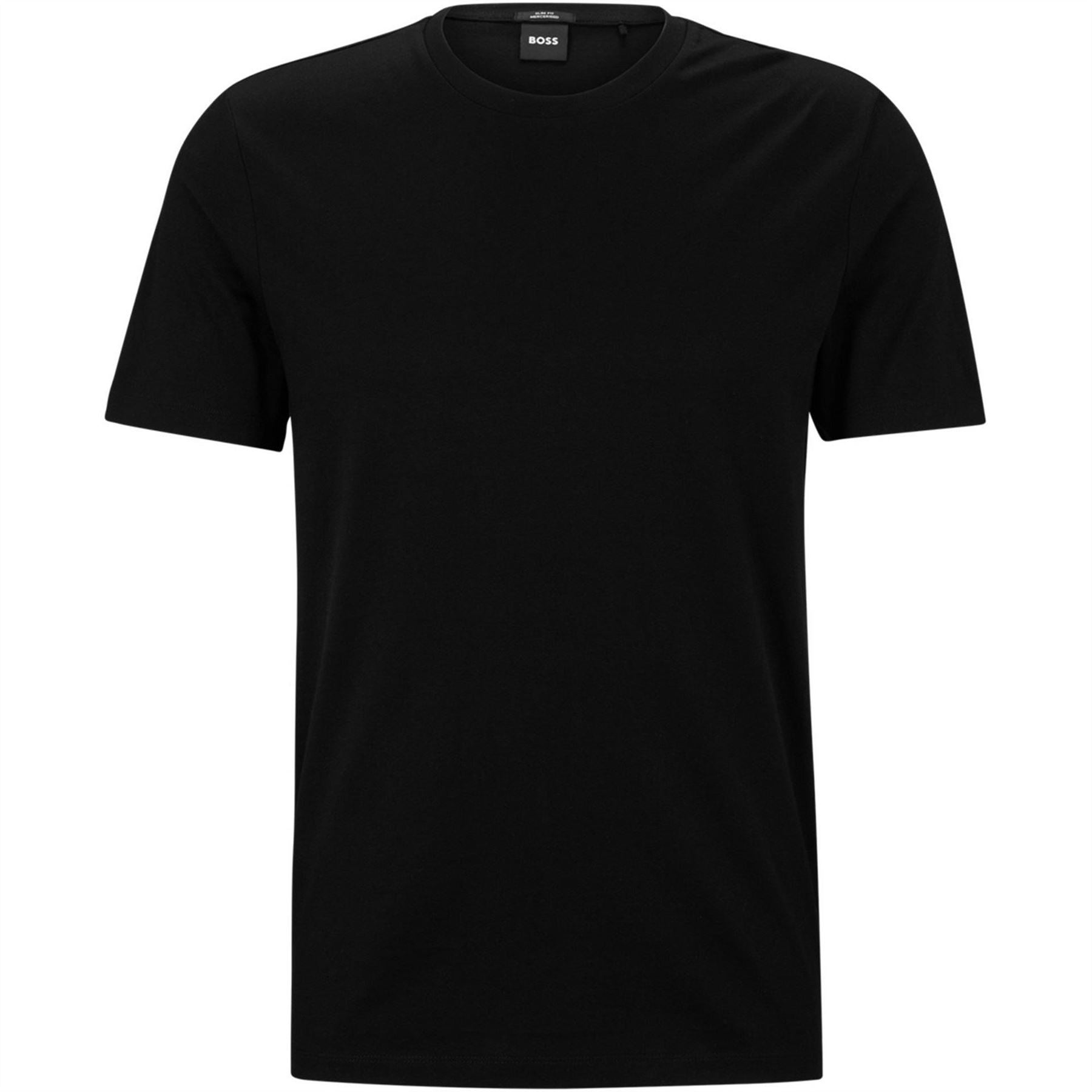 Boss Tessler 150 Black Cotton Short Sleeve Slim Fit T-Shirt
