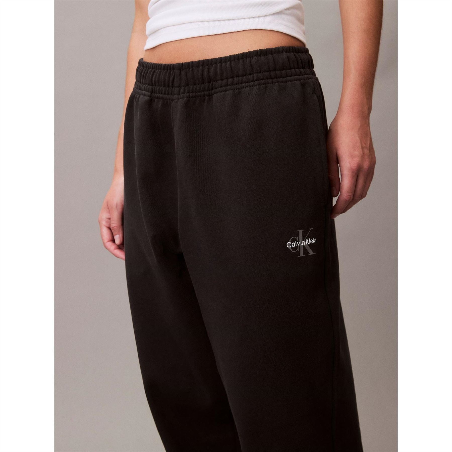 Calvin Klein Jeans Ckj Mono Closed Hem Fleece Joggers