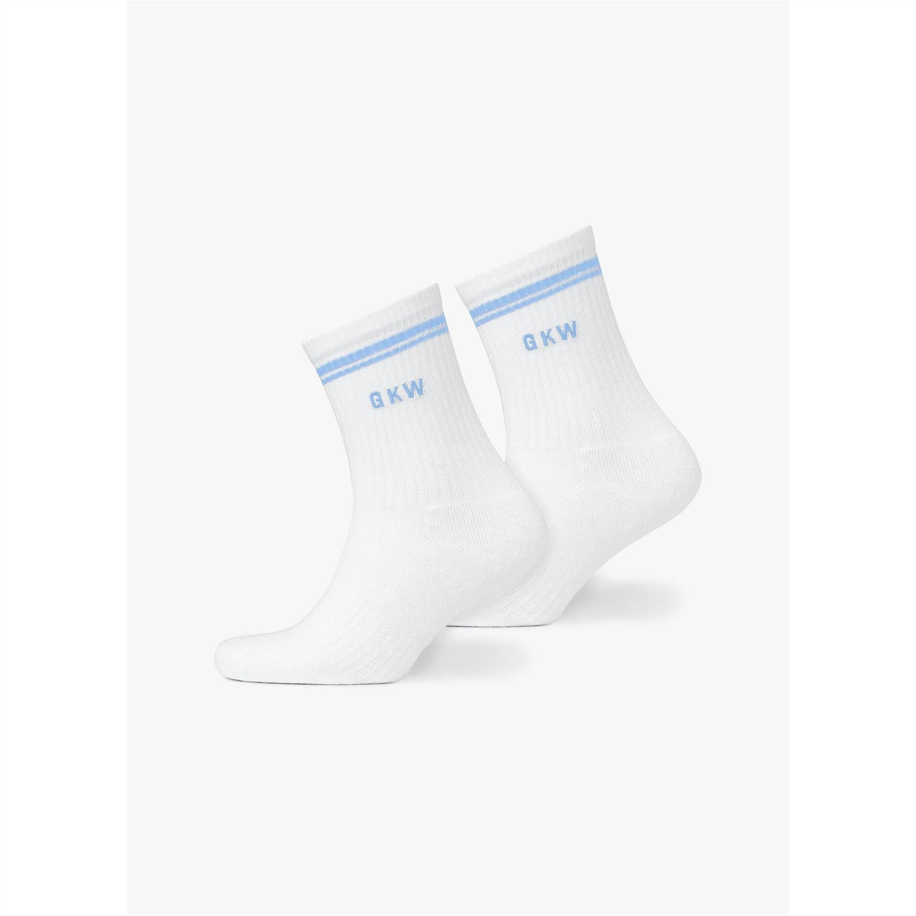 Gym King Tipping Crew Sock (3pk)   Carnation Pink Hyacinth Blue Cotton