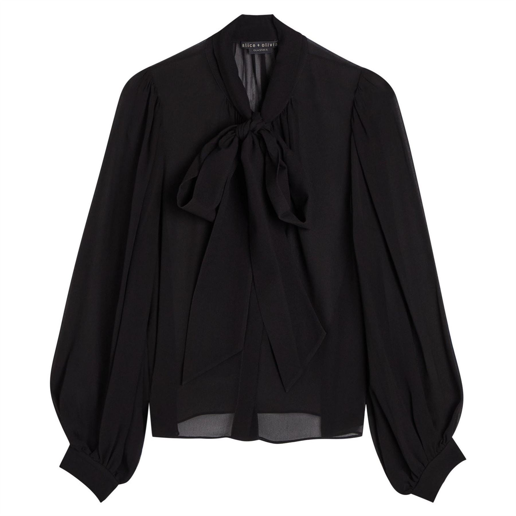 Alice And Olivia Brentley Ls Ft Blouse