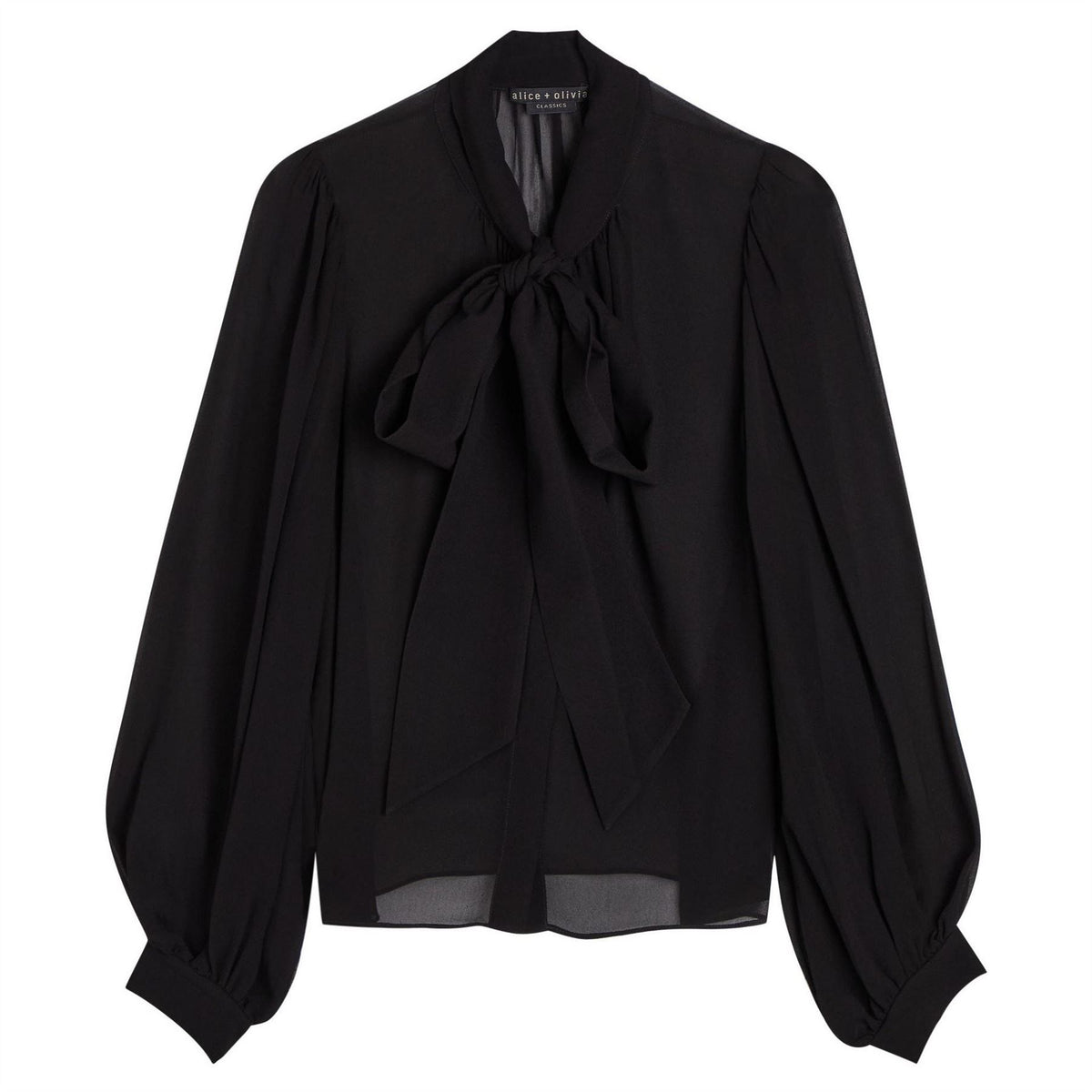 Alice And Olivia Brentley Ls Ft Blouse