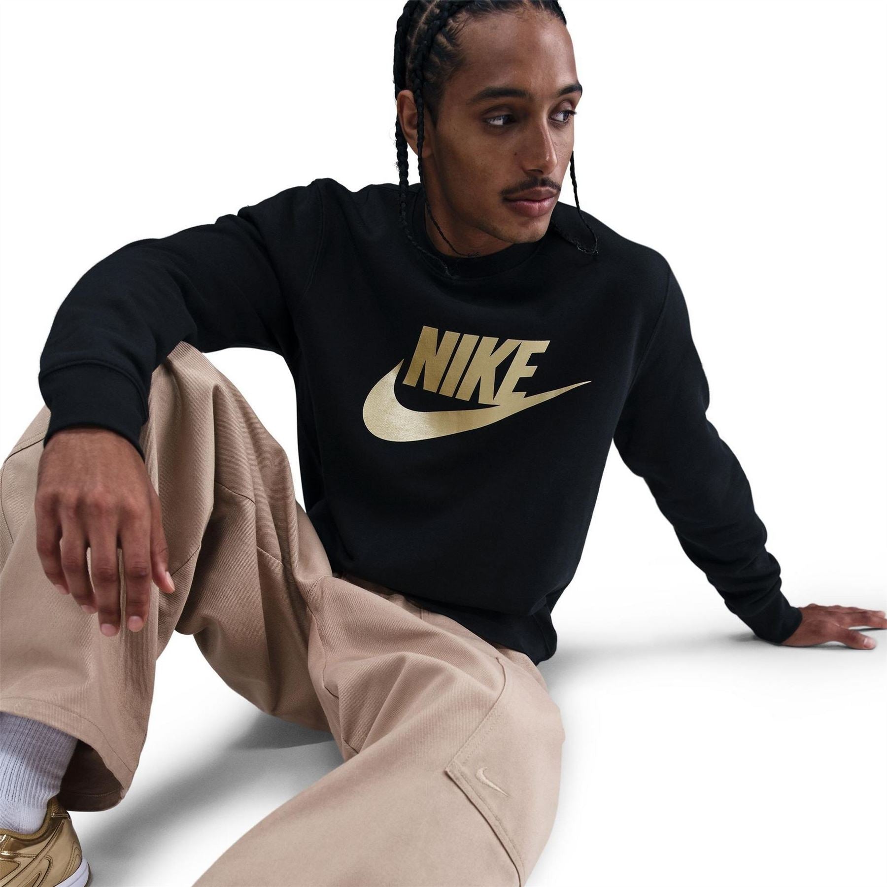 Nike Crew Neck Long Sleeve Jersey Sweatshirt