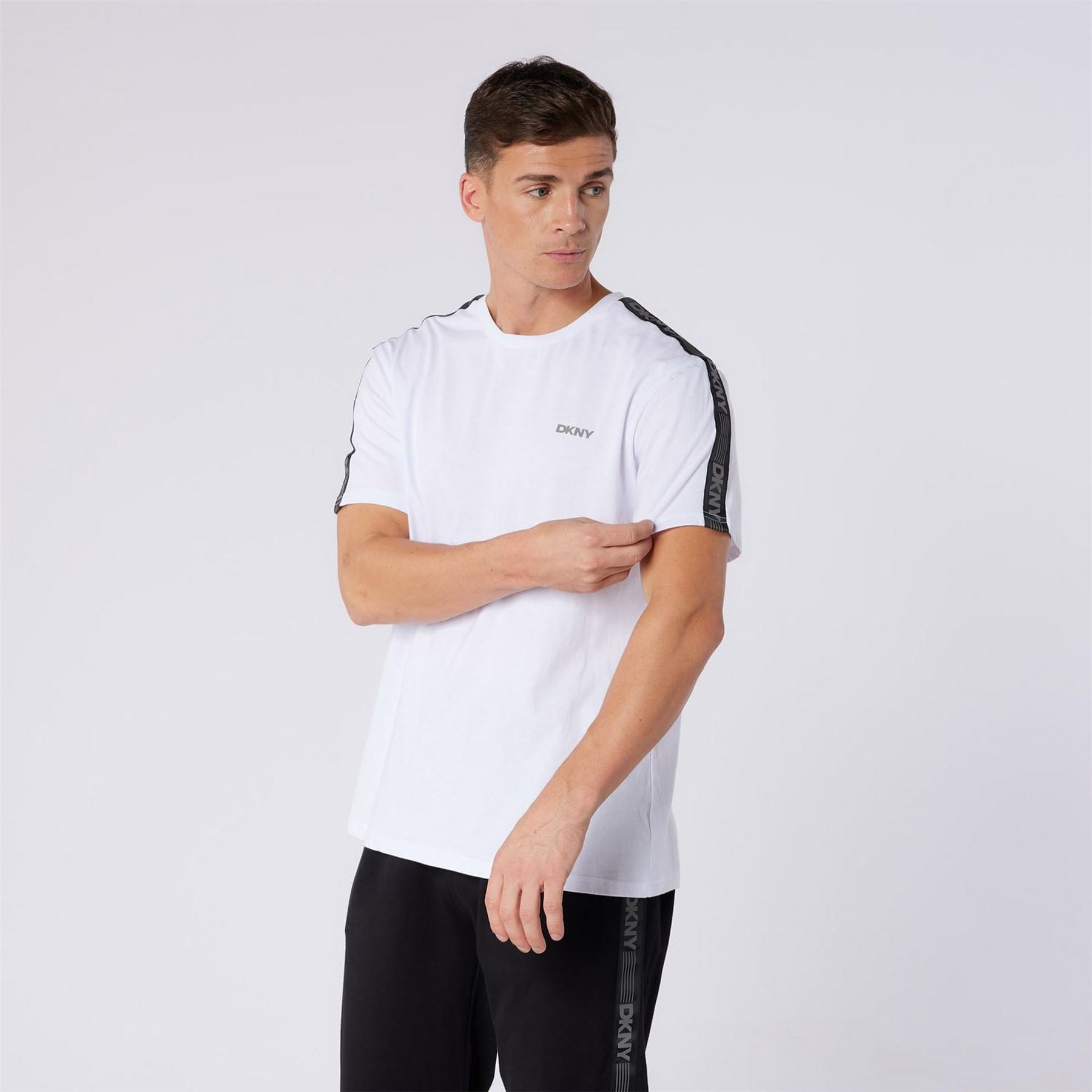 DKNY Mens Short Sleeve T-Shirt Penguins
