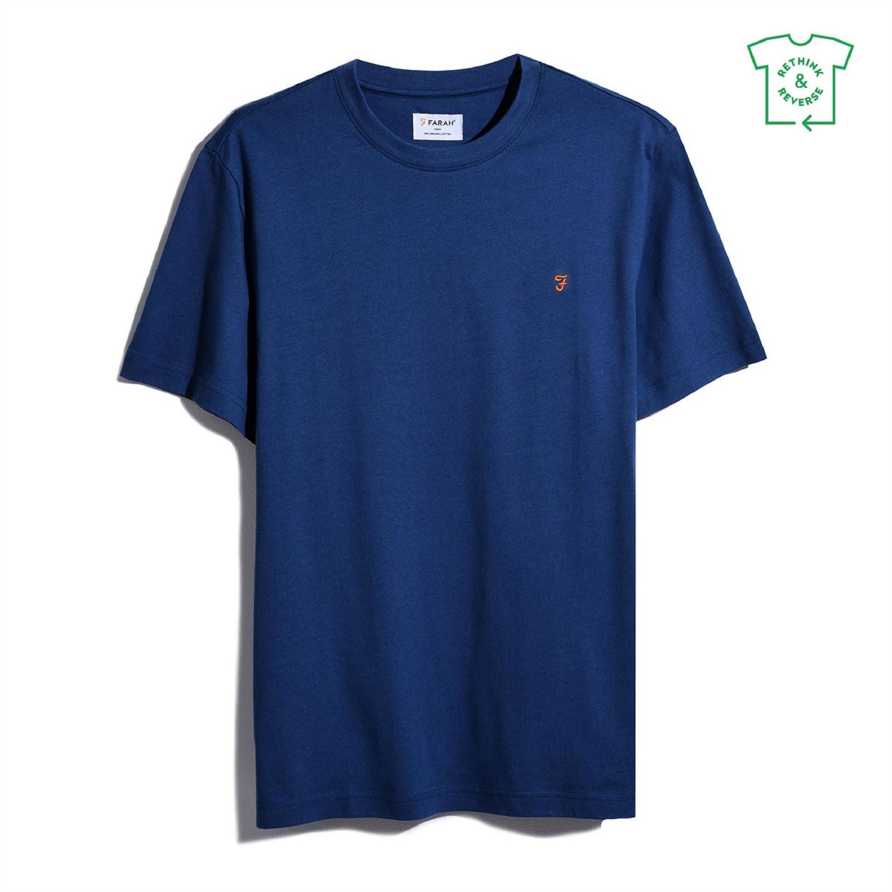 Farah Regular Fit Crew Neck Short Sleeve T-Shirt