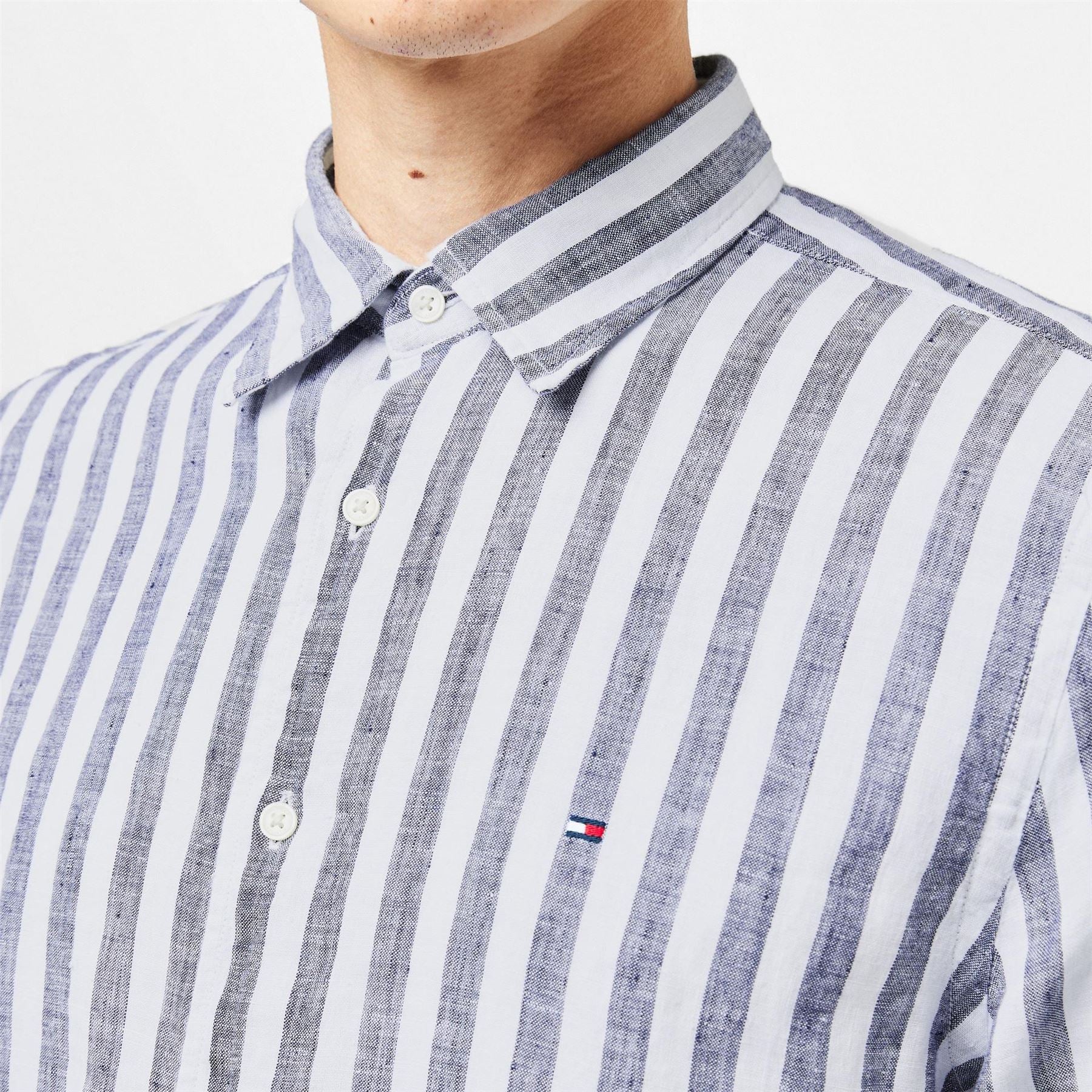 Tommy Hilfiger Bengal Stripe Long Sleeve Patterned Shirt