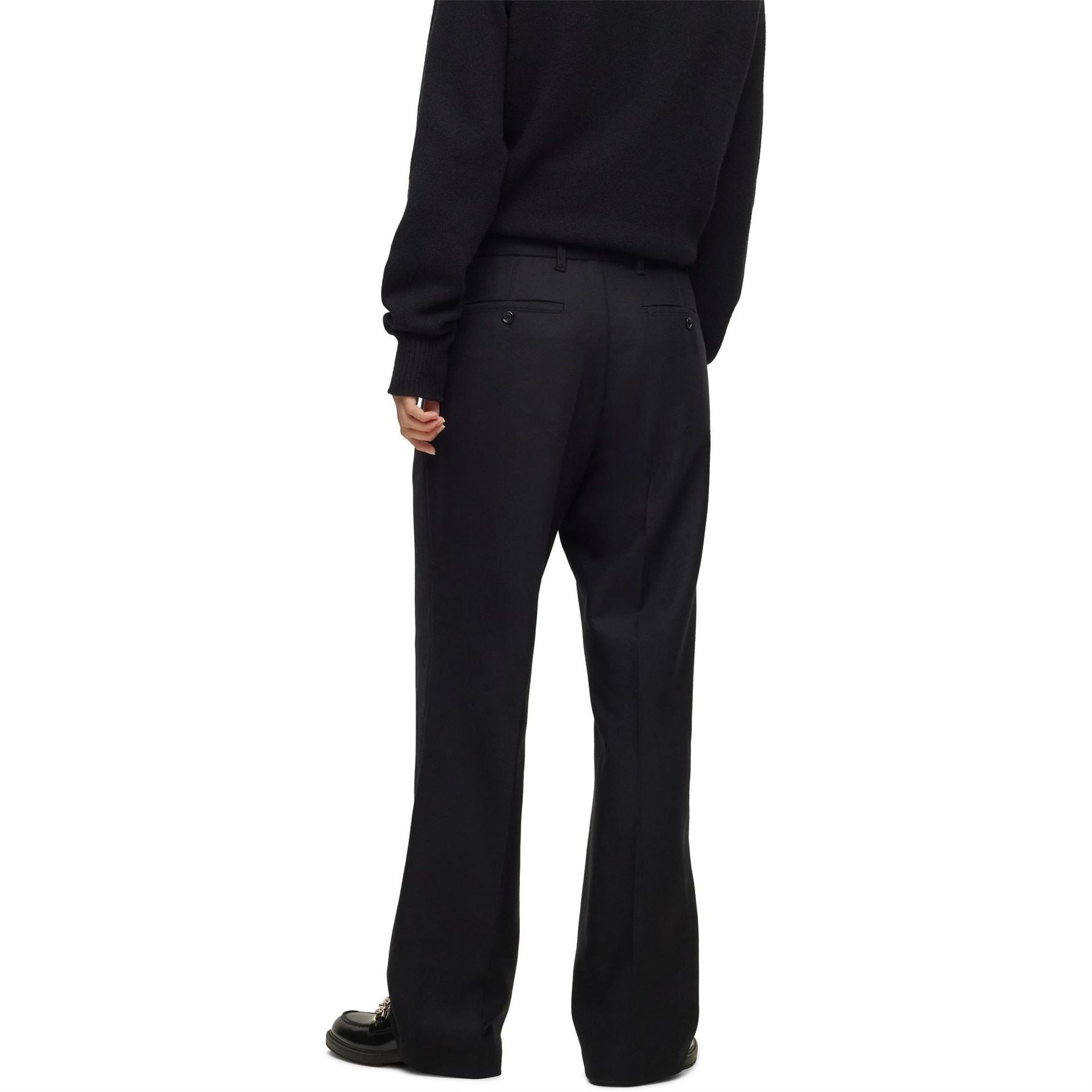 Boss C Kris Solid Patterned Slim Straight Trousers