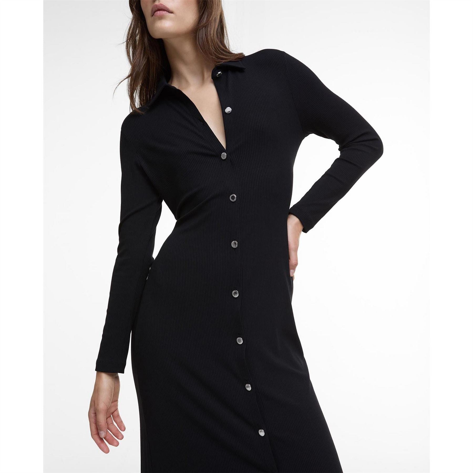 Barbour International Knitted Midi Dress
