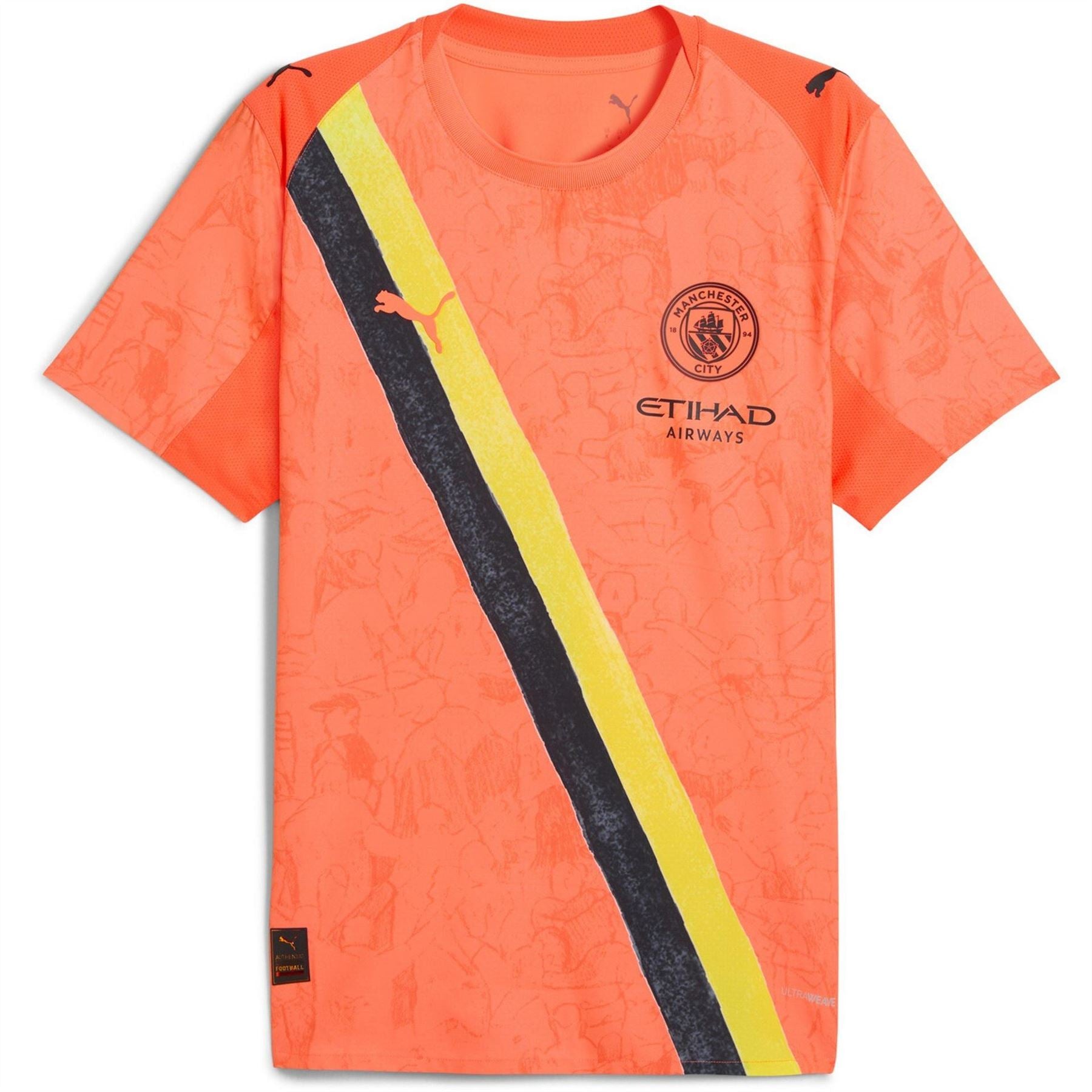 Puma Mens Kidssuper Manchester City Authentic Away Shirt 2025 2026