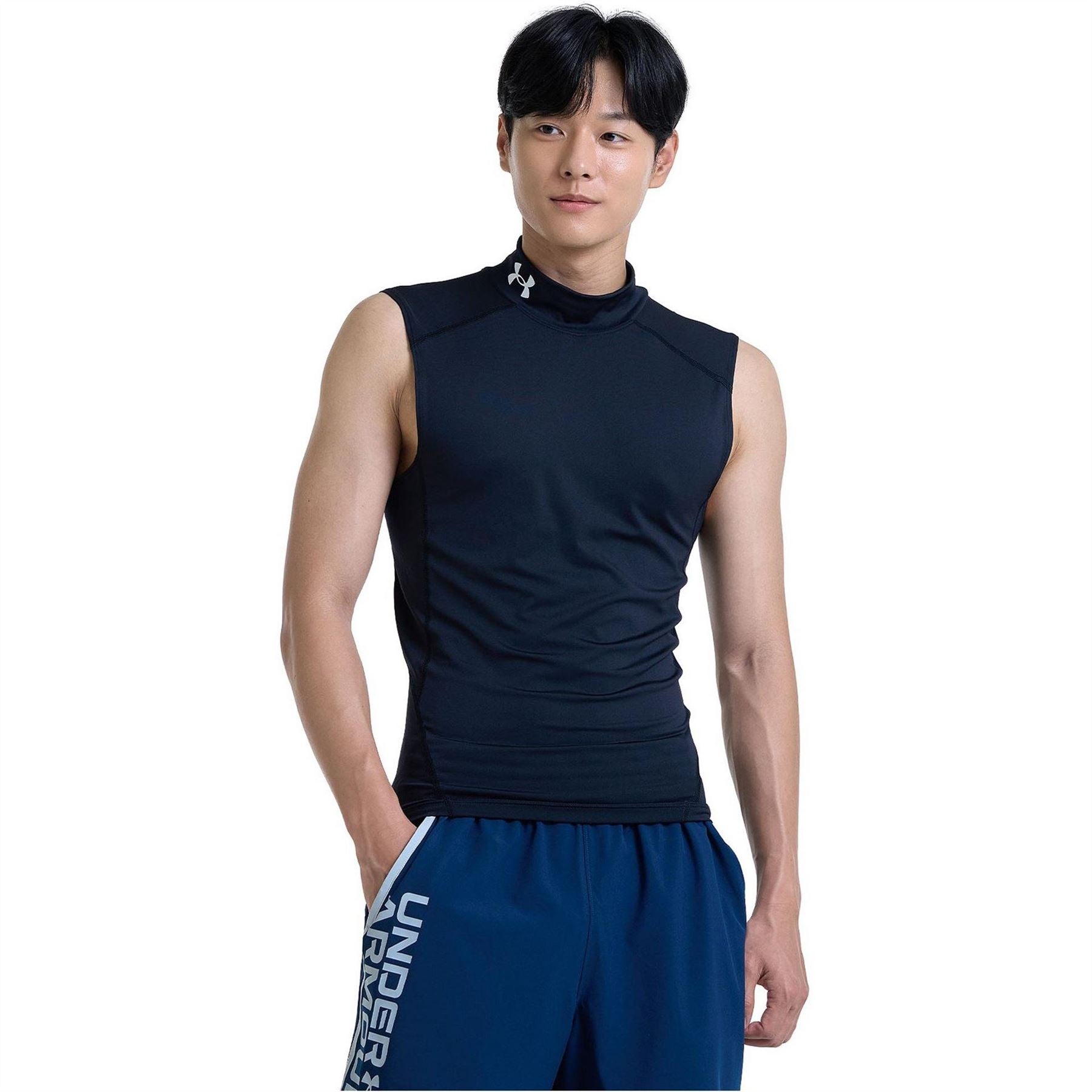 Under Armour Mens Armour Ua Hg Comp Mock Sl Gym Vest