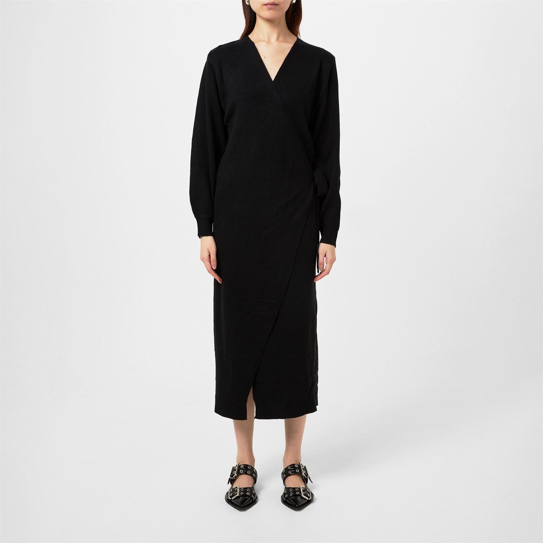 Pretty Lavish Wrap Midi Dress