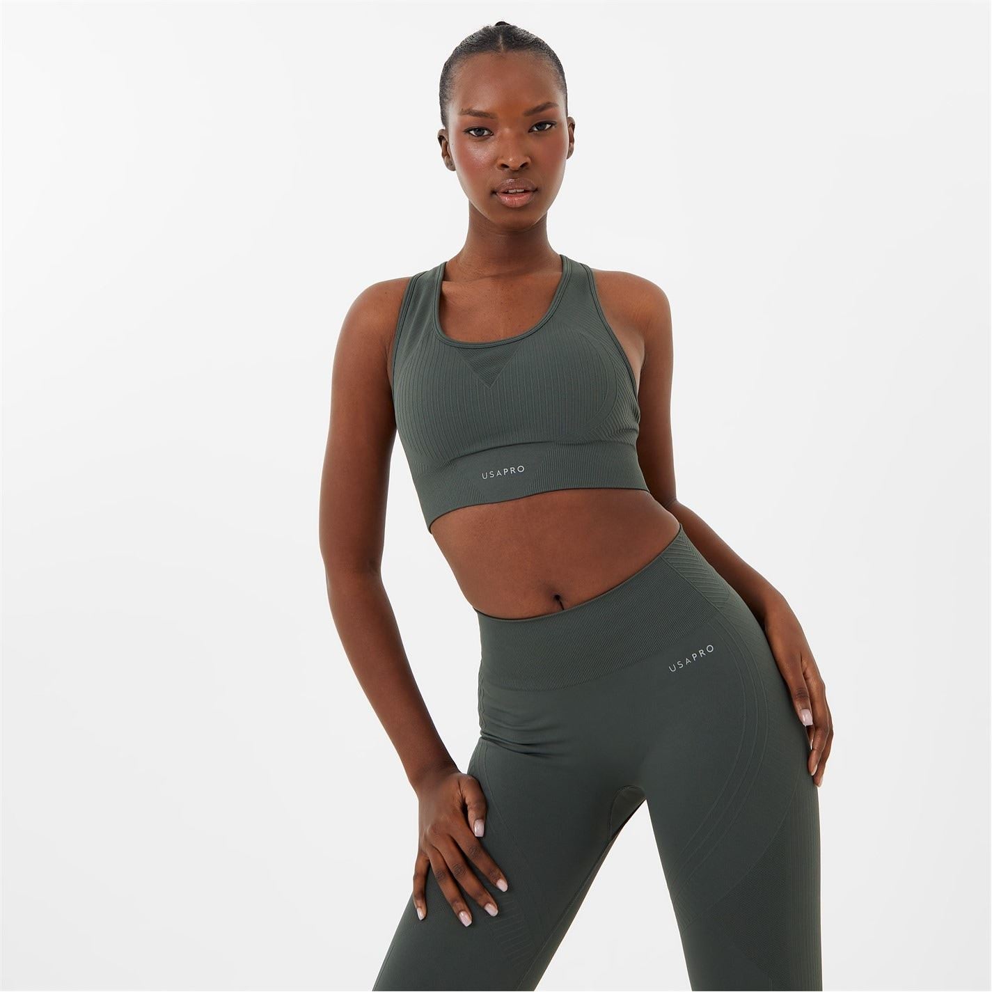 USA Pro Core Seamless Crop Sports Bra