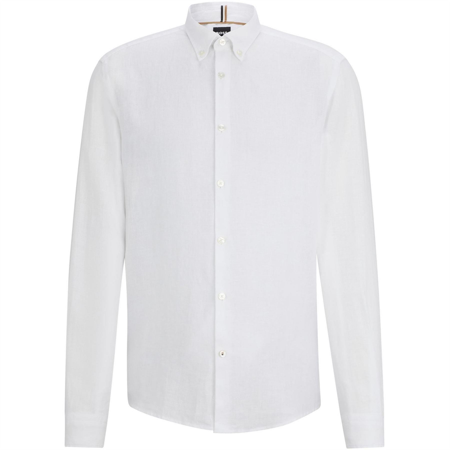 Boss Liam Collared Neck Button Down Long Sleeve Shirt