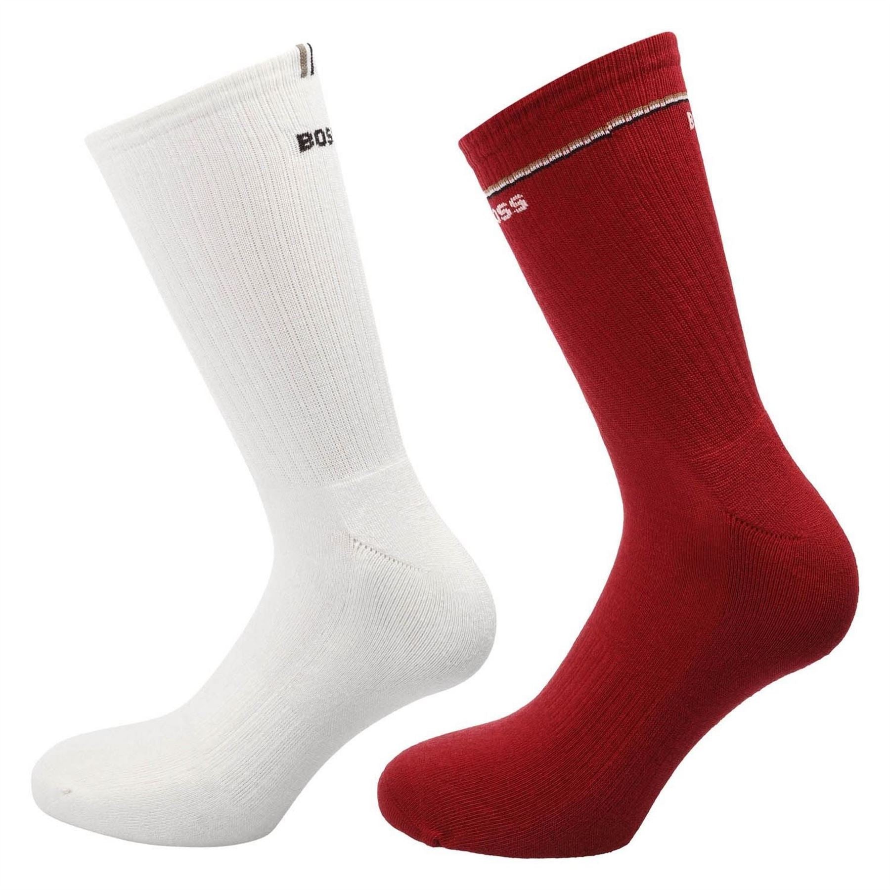 Boss Pack Of Quarter Length Socks With Logo Details