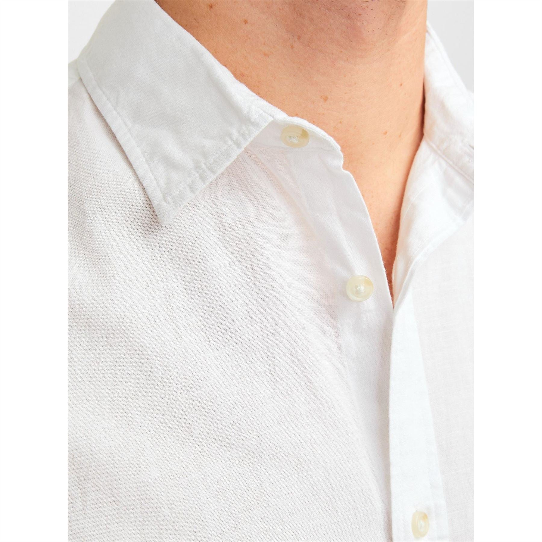 Jack and Jones Regular Fit Linen Long Sleeve Shirt